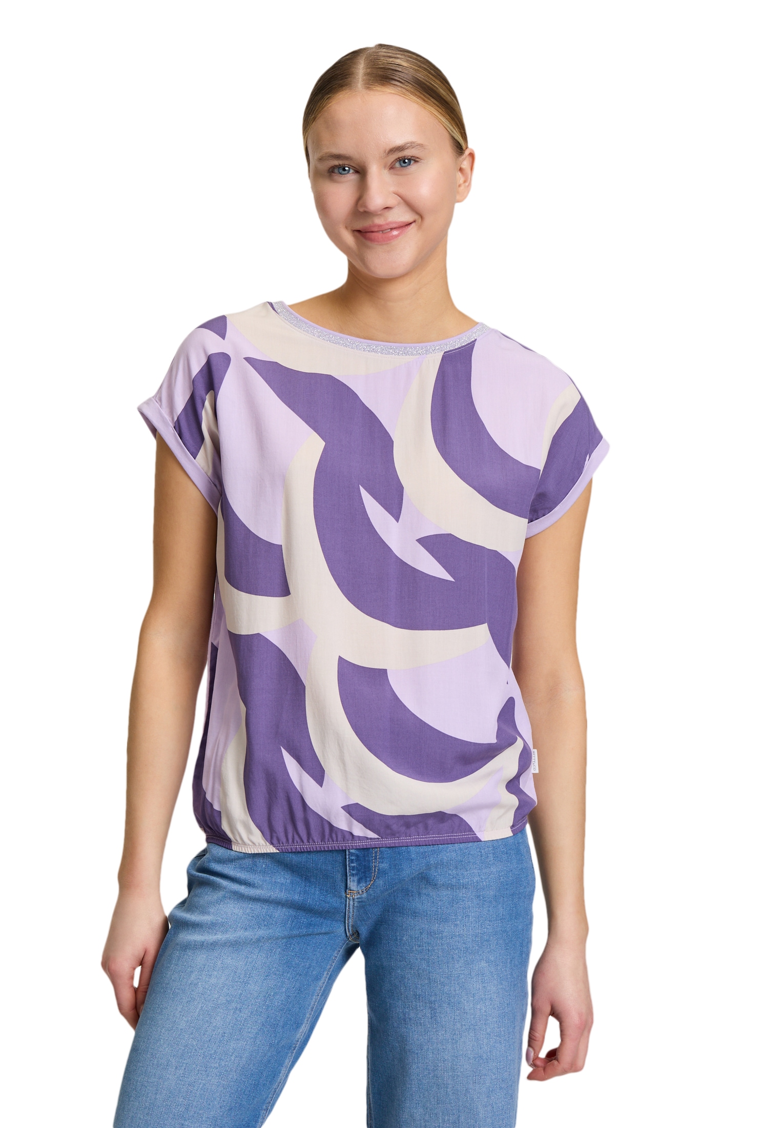 Betty&Co Kurzarmshirt »Casual-Shirt mit Print«