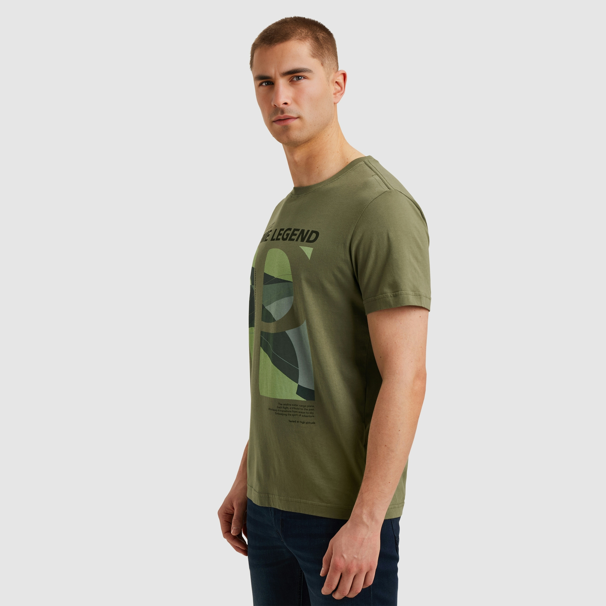 PME LEGEND T-Shirt »Short sleeve r-neck single jersey«, mit Logo Print