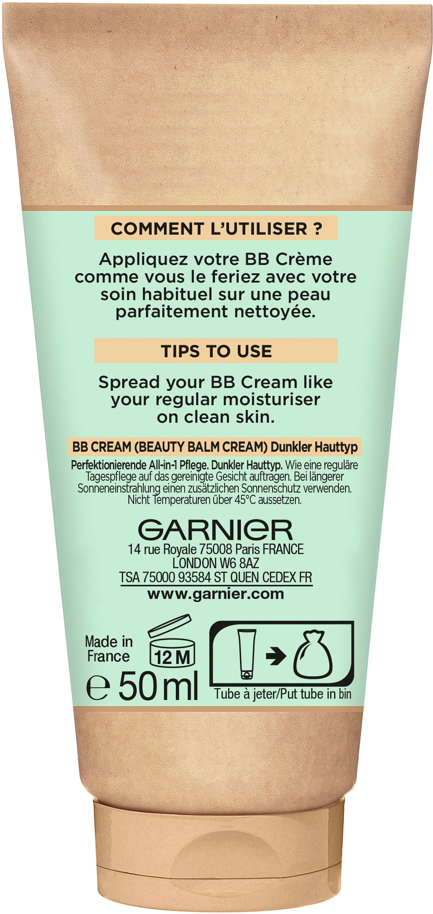 GARNIER BB-Creme »SkinActive BB Cream Klassik«