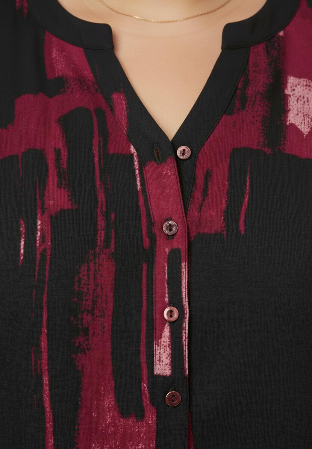 Witt Klassische Bluse »Druck-Bluse Druckbluse mit Krempelärmeln«