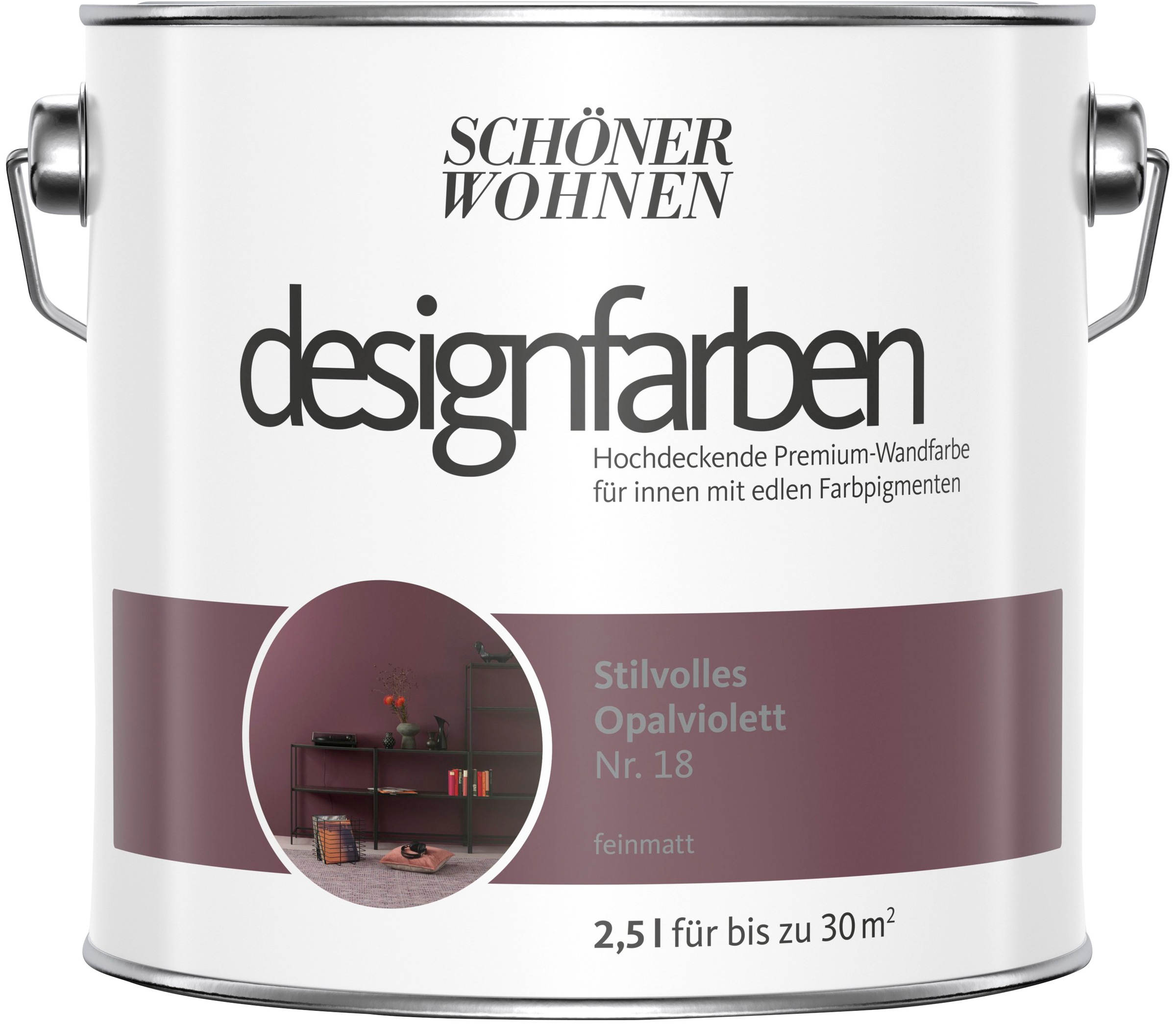 SCHÖNER WOHNEN-Kollektion Wand- und Deckenfarbe »Designfarben«, Stilvolles Opalviolett... kaufen