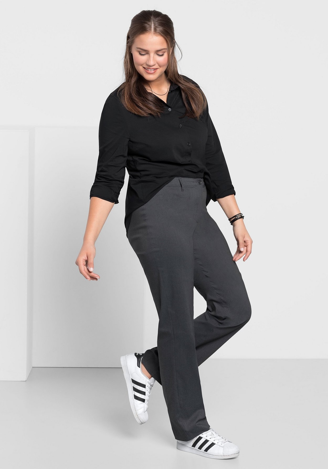 Sheego Stretch-Hose »Bengalin-Hose mit schmalem Bund«