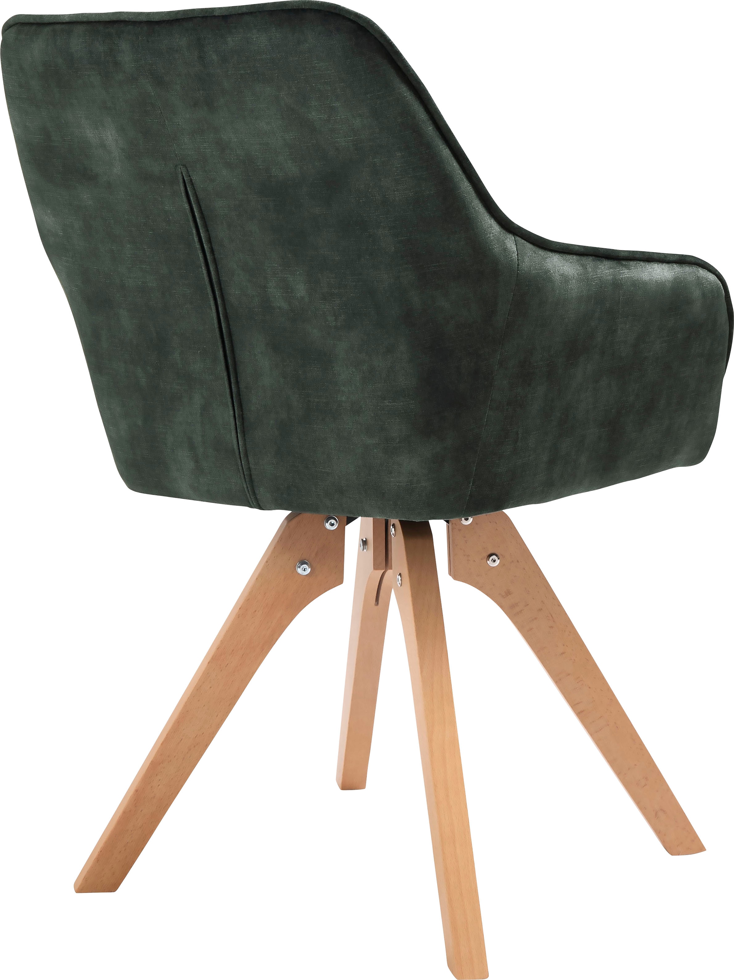 SalesFever Essgruppe »Stilvolle Essgruppe«, 5-teilige Samtverlours-Sitzgruppe, drehbare Stühle, 180cm Tischbreite