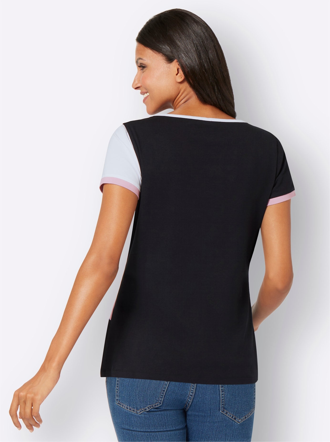 Classic Basics Paillettenshirt »Rundhals-Shirt«, (1 tlg.)
