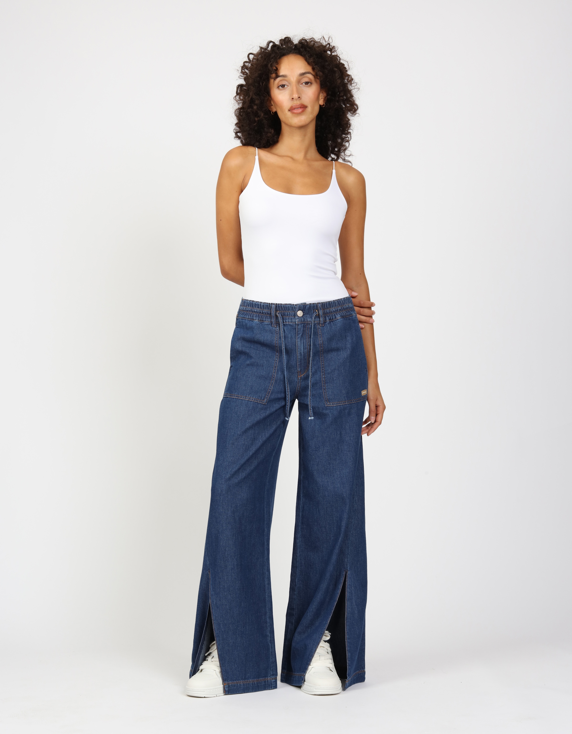 GANG Weite Jeans »94PAIGE WIDE«, mit eingesetztem Seitenstreifen