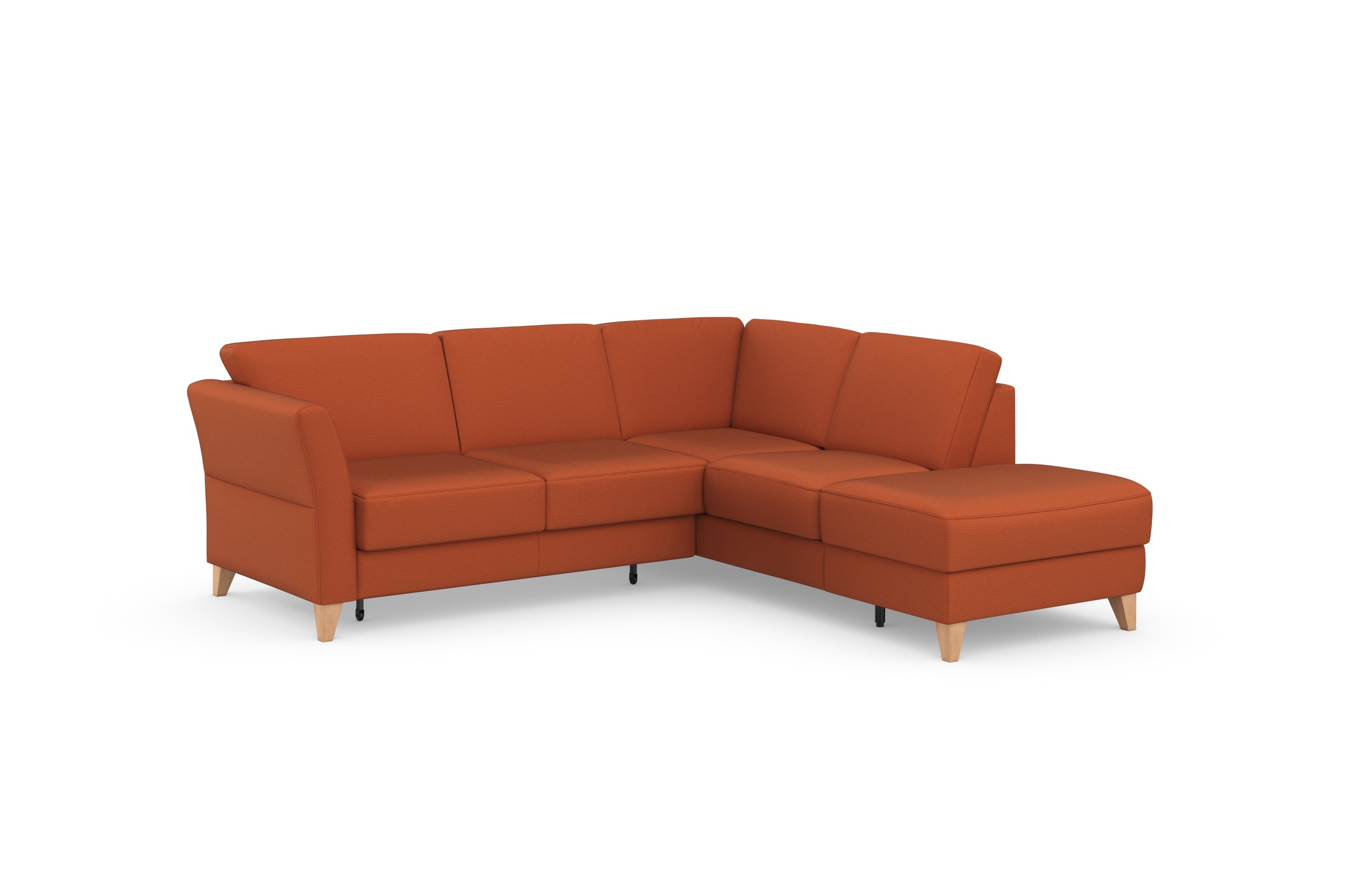 sit&more Ecksofa »Visby L-Form«, Wahlweise mit Bettfunktion und Stauraum, frei im Raum stellbar
