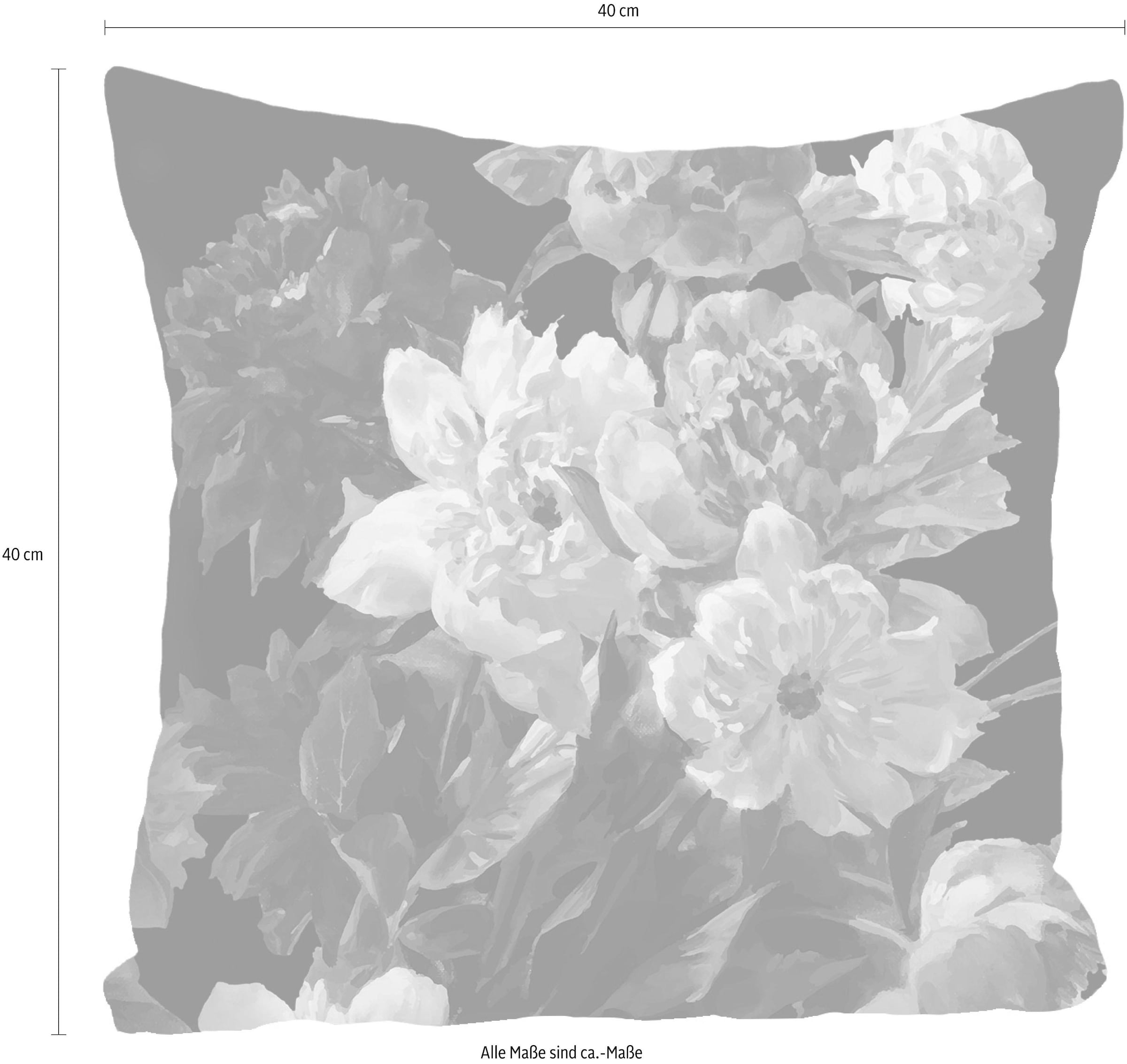 queence Dekokissen »Blütenzweige« Kissenhülle ohne Füllung, 1 Stück