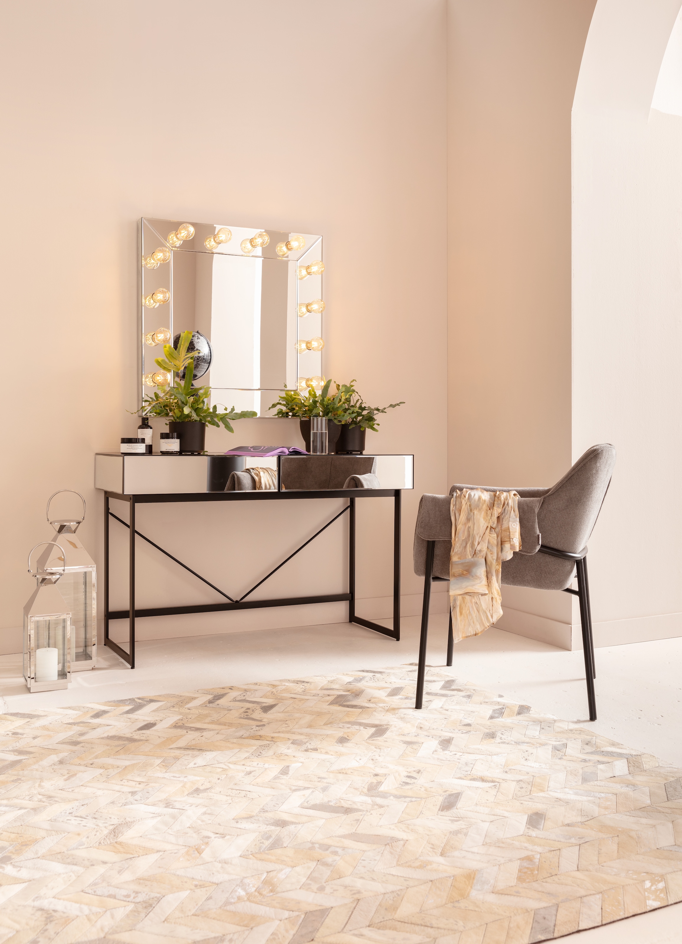 Kare Design Kerzenlaterne »Laterne Giardino« gold- oder silberfarben