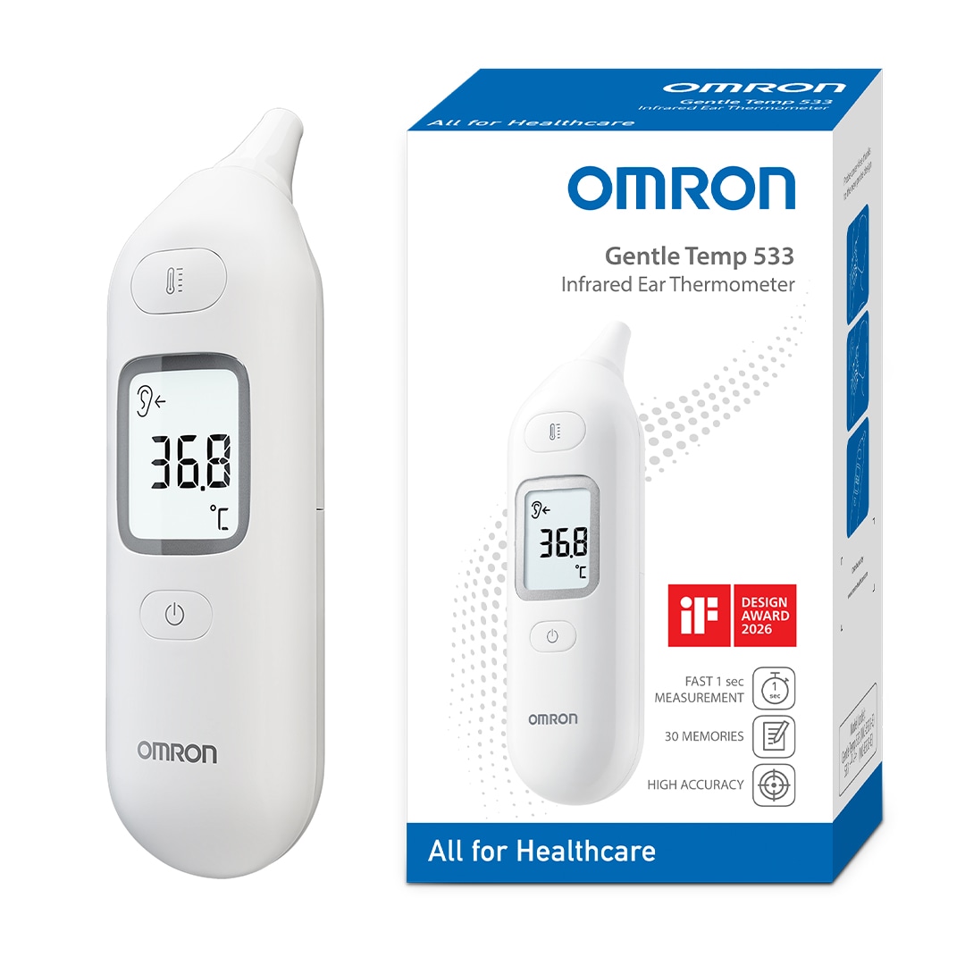 Omron Ohr-Fieberthermometer »Gentle Temp 533« Schnelle, präzise 1-Sekunden-Messung, keine Einweg-Schutzhüllen nötig