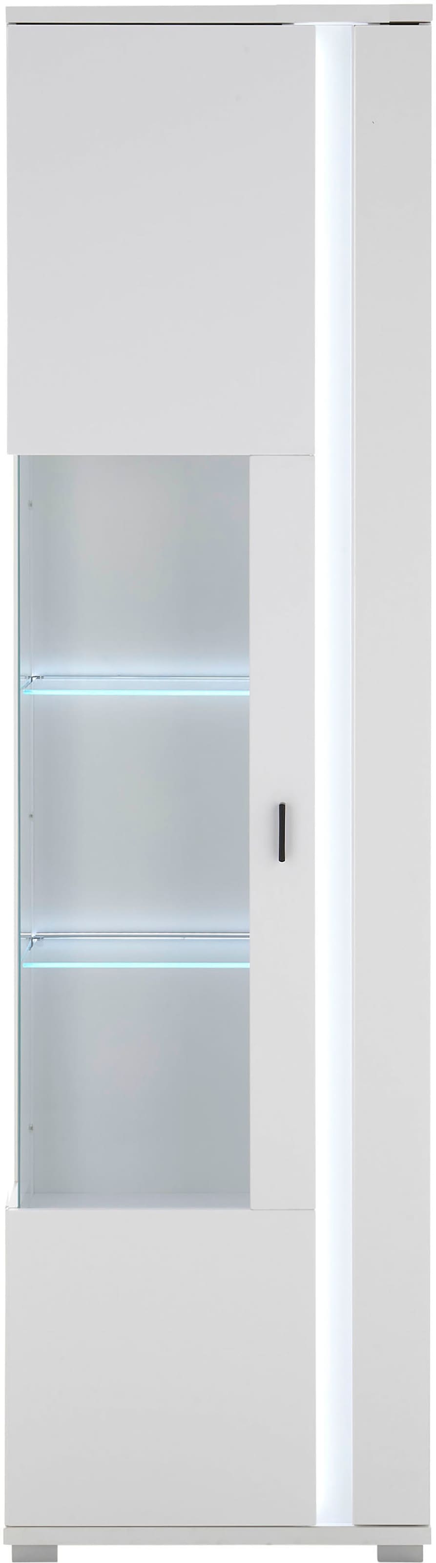 INOSIGN Vitrine »LONG ISLAND«, (1 St.), in moderner Trendfarbe,inklusive senkrechter Beleuchtung,Breite 55 cm