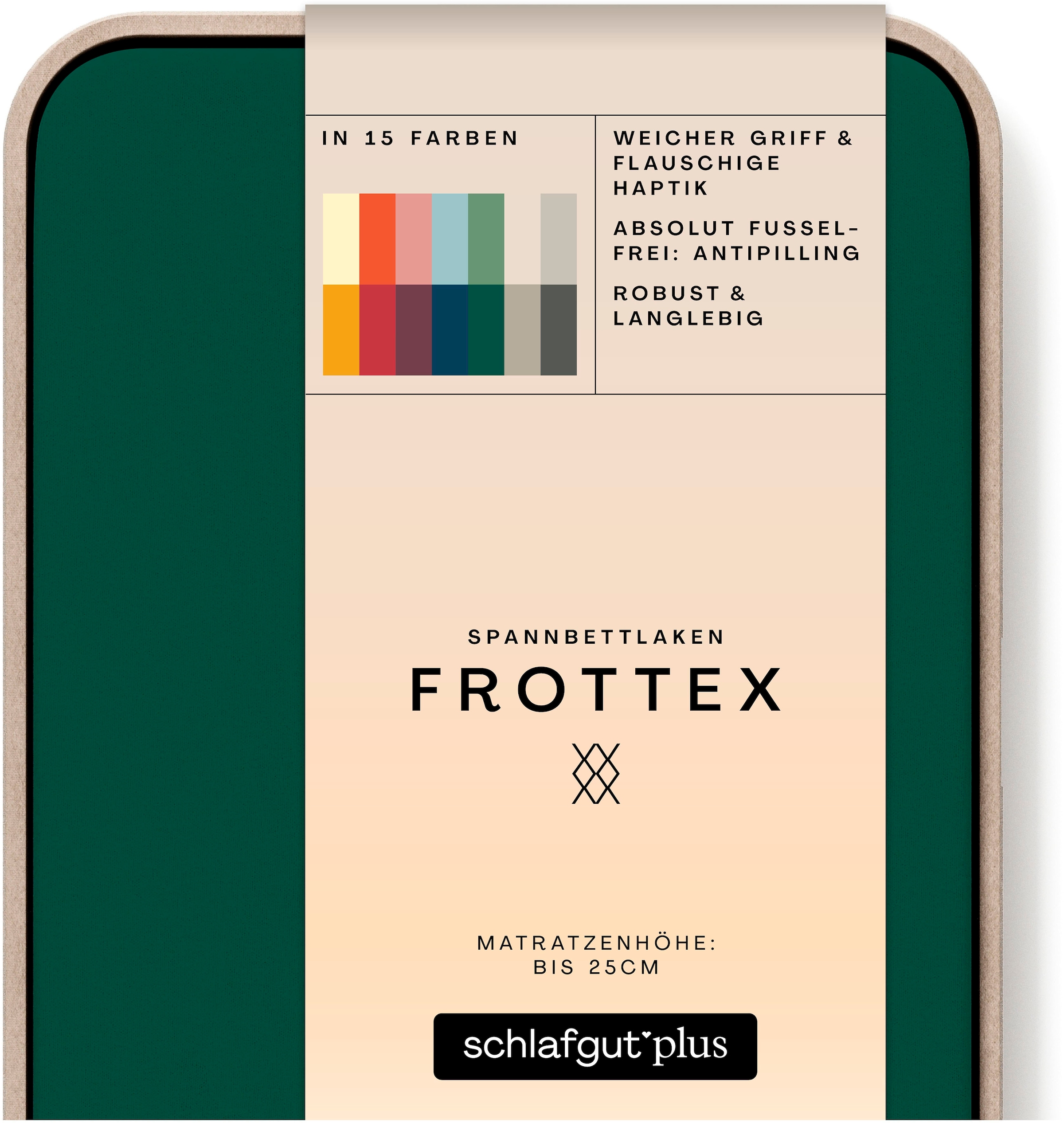 Schlafgut Spannbettlaken »Frottex«, 100% Frottee