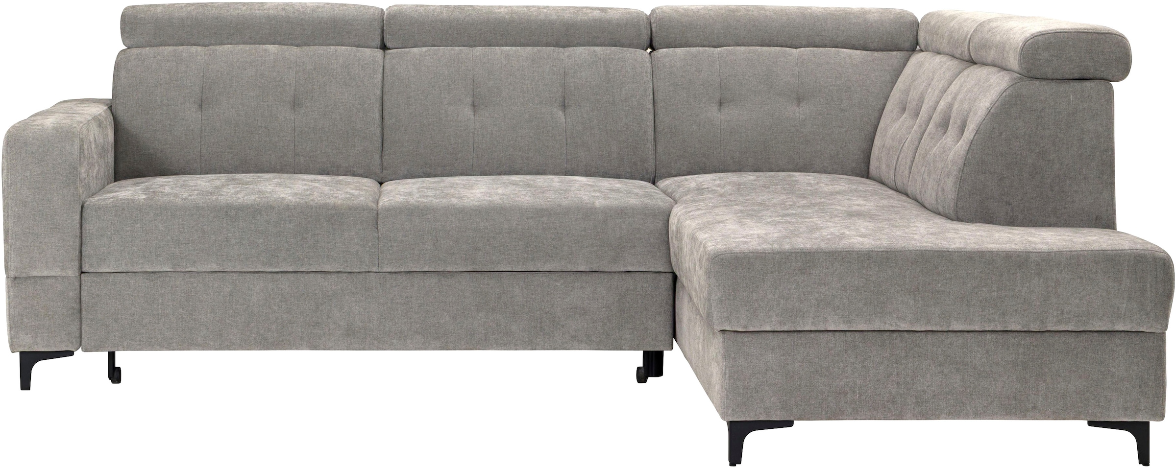 exxpo - sofa fashion Ecksofa »Monte, Kopfteile verstellbar, optional mit Bettfunktion & Bettkasten«