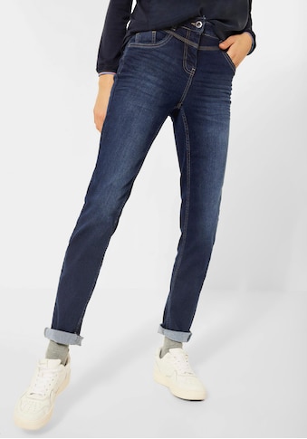 Cecil Slim-fit-Jeans »Style Toronto«, mit klassischer dunkelblauer Waschung kaufen