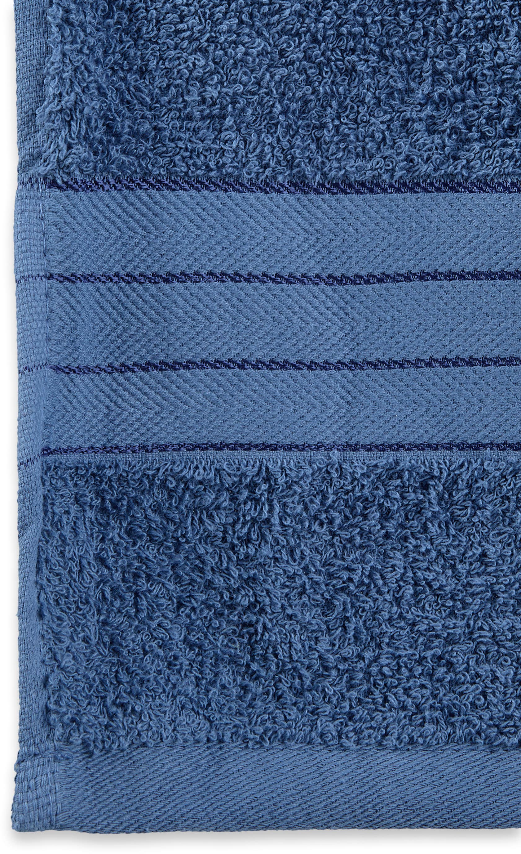 good morning Badetuch »Uni Towels«, (2 St., 2er Set Badetücher 70 x 140 cm), Baumwolle, Walkfrottee, Bordüre, 500 GSM, Weich, Einfarbig, Schwarz