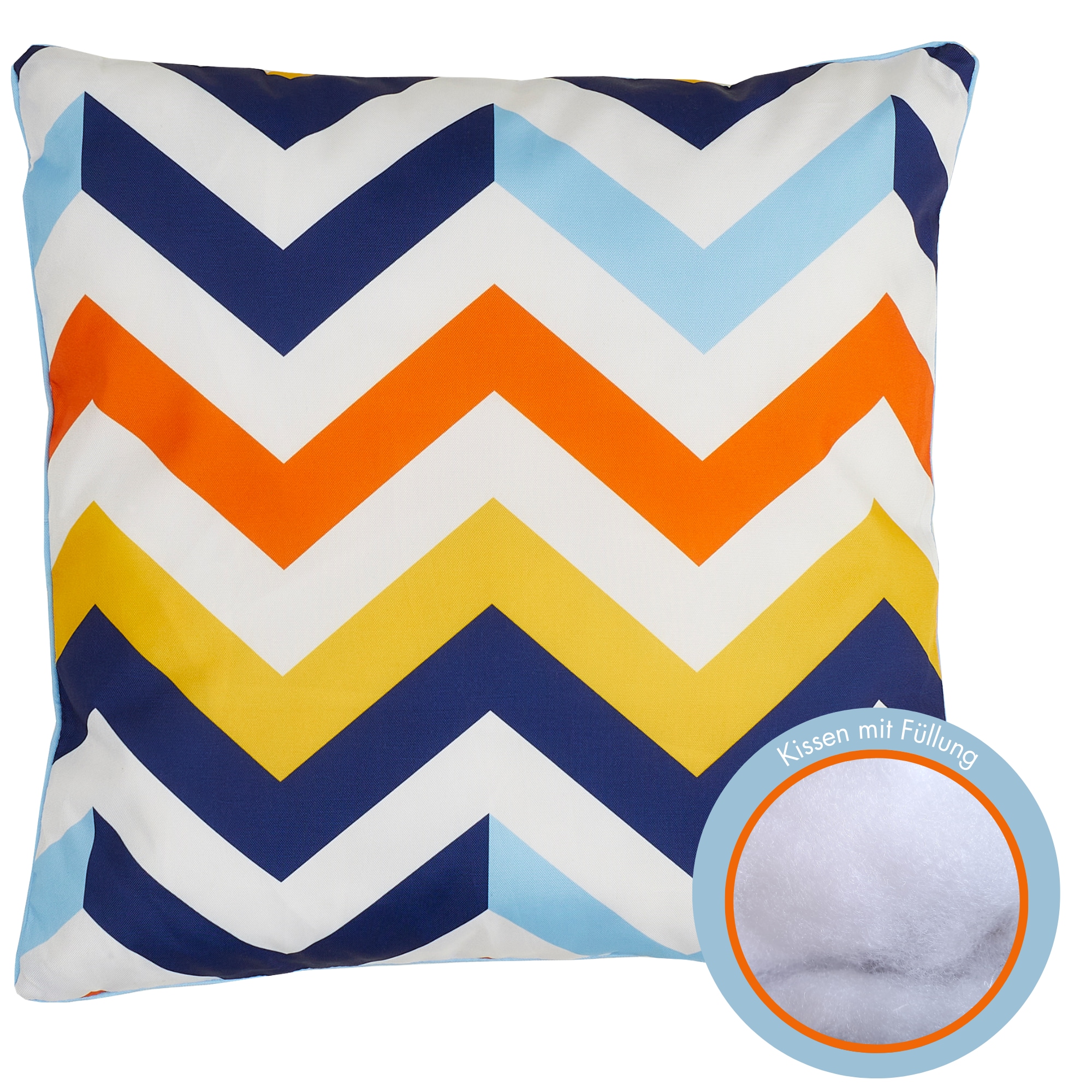Andiamo Dekokissen »Helia, Kissenhülle mit Füllung« Sofakissen, modernes Design, eckig, 40x40, Outdoor geeignet