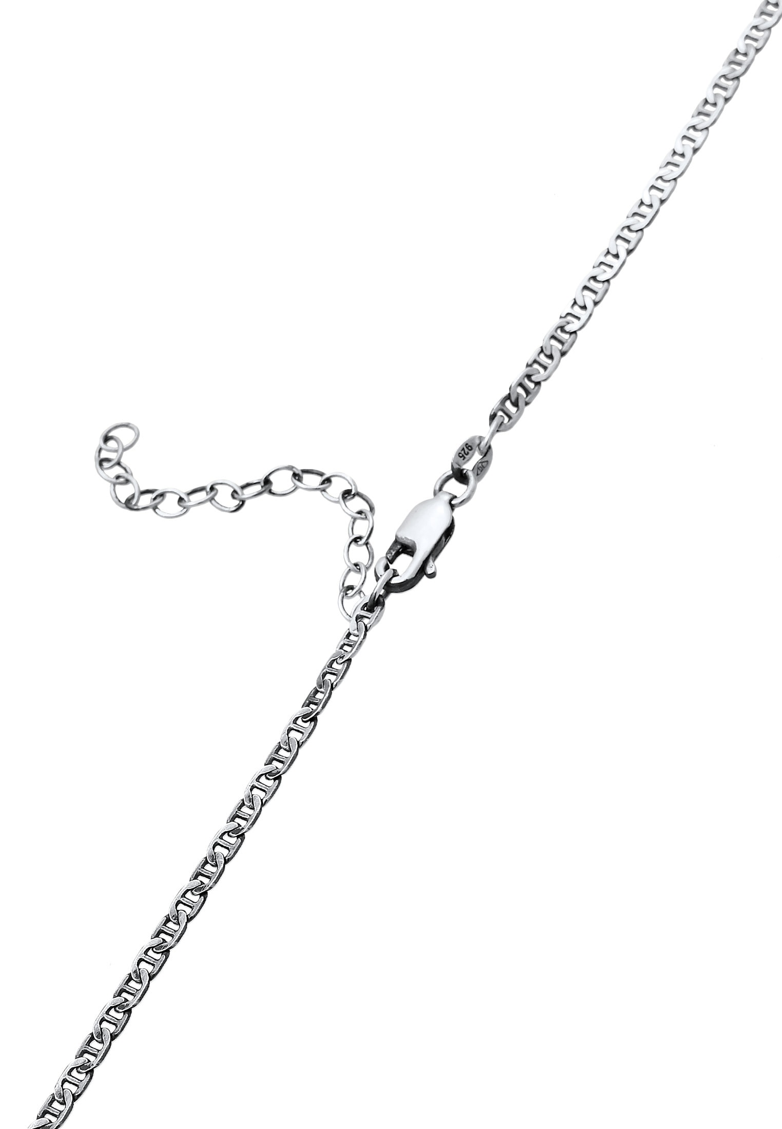Kuzzoi Silberkette »Halskette Herren Stäbchenpanzerkette Basic 925 Silber«