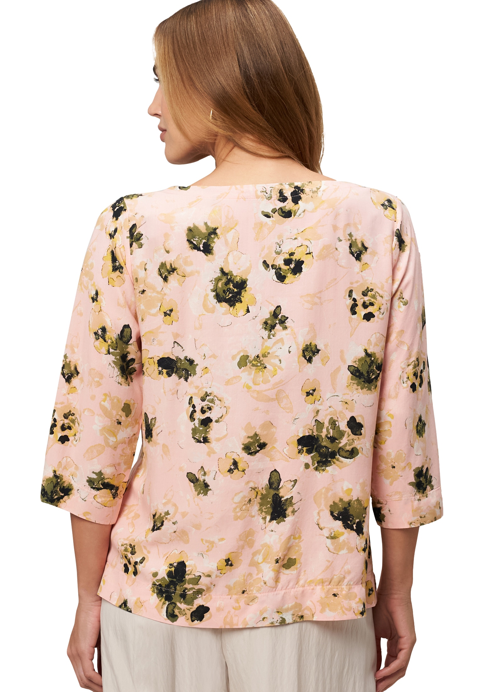 Zero Shirtbluse »Viskosebluse mit Blumenmuster«