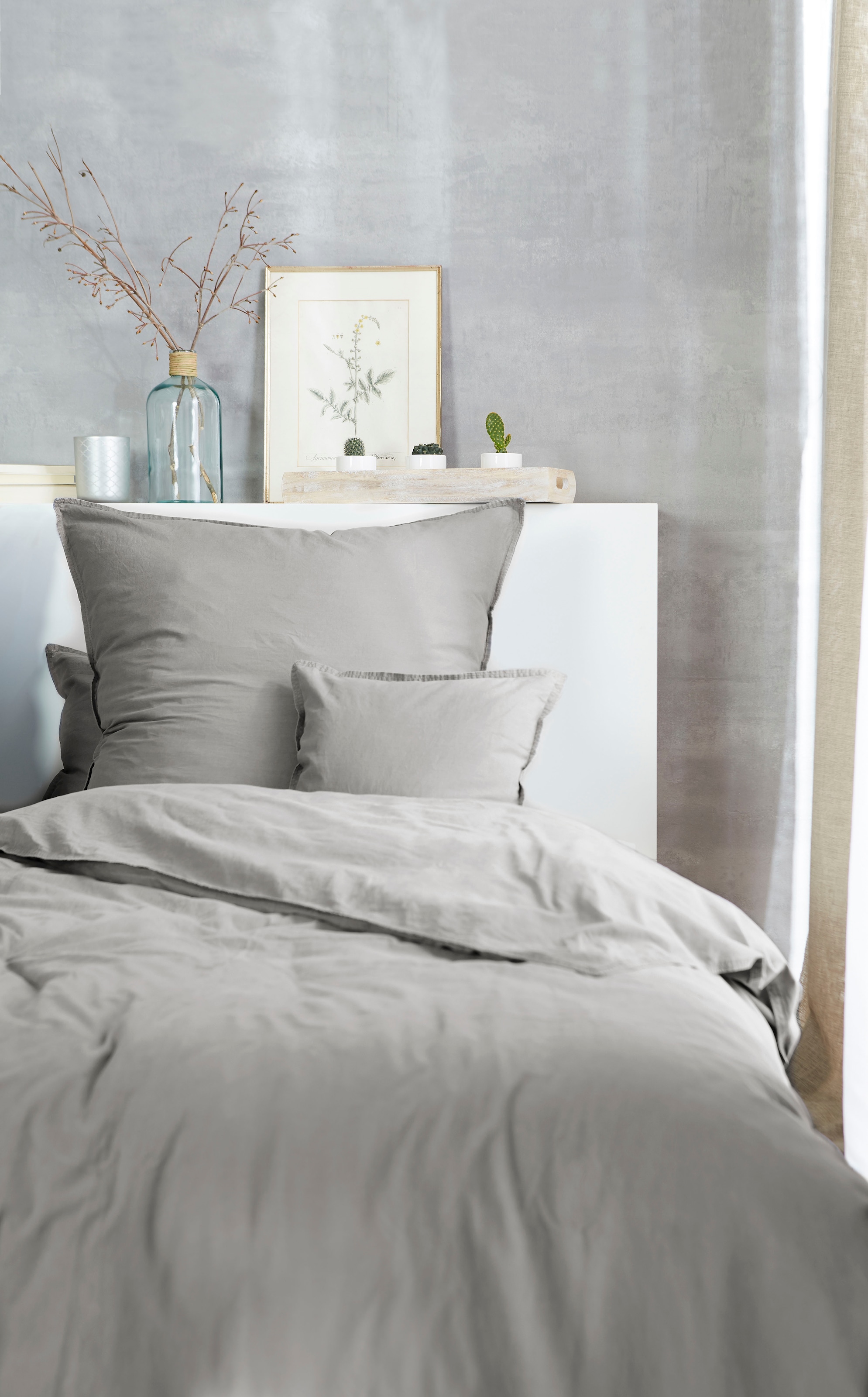 Primera Kissenbezüge »Kissenbezüge »Stone Washed«, Primera (2 Stück)«, (2 St.), mit Stone-Washed Optik