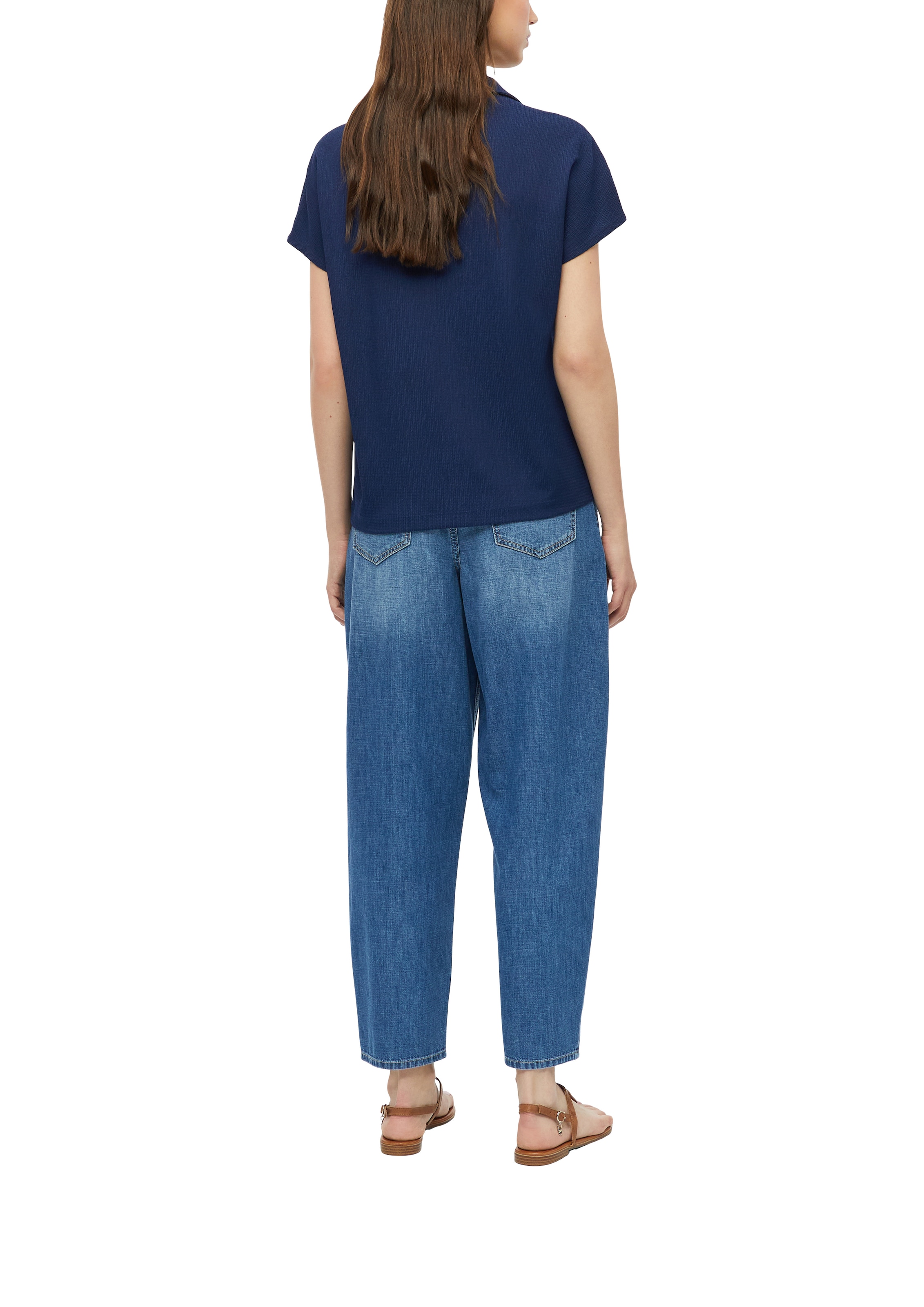 s.Oliver Kurzarmshirt Sommershirt mit Polokragen