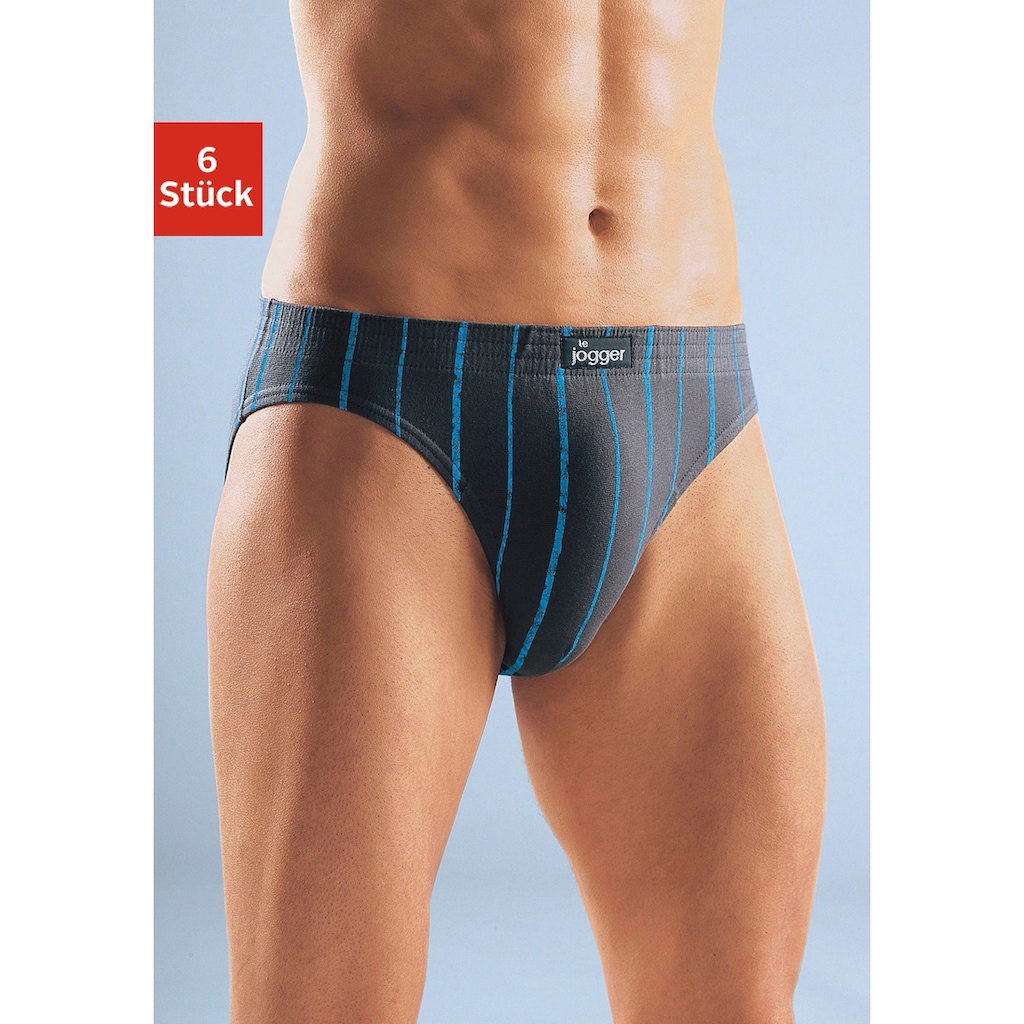 le jogger® Slip, (Packung, 6 St.), aus Baumwoll-Stretchqualität