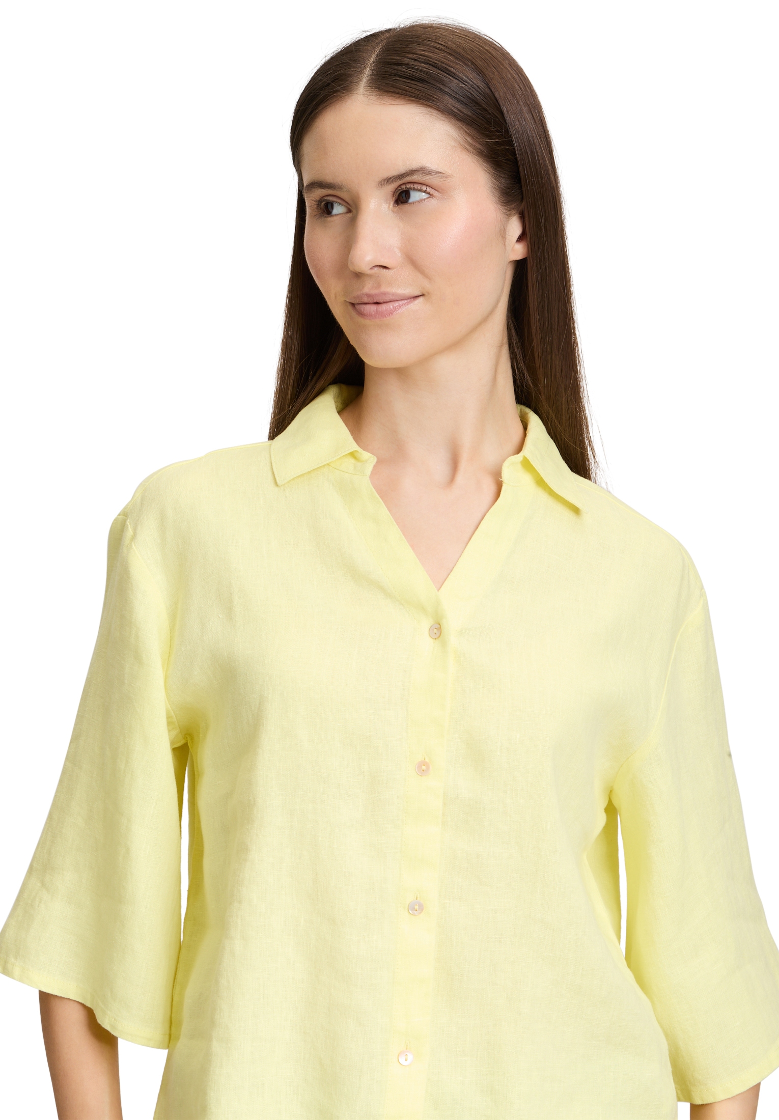 Cartoon Klassische Bluse »Leinenbluse mit Kragen«