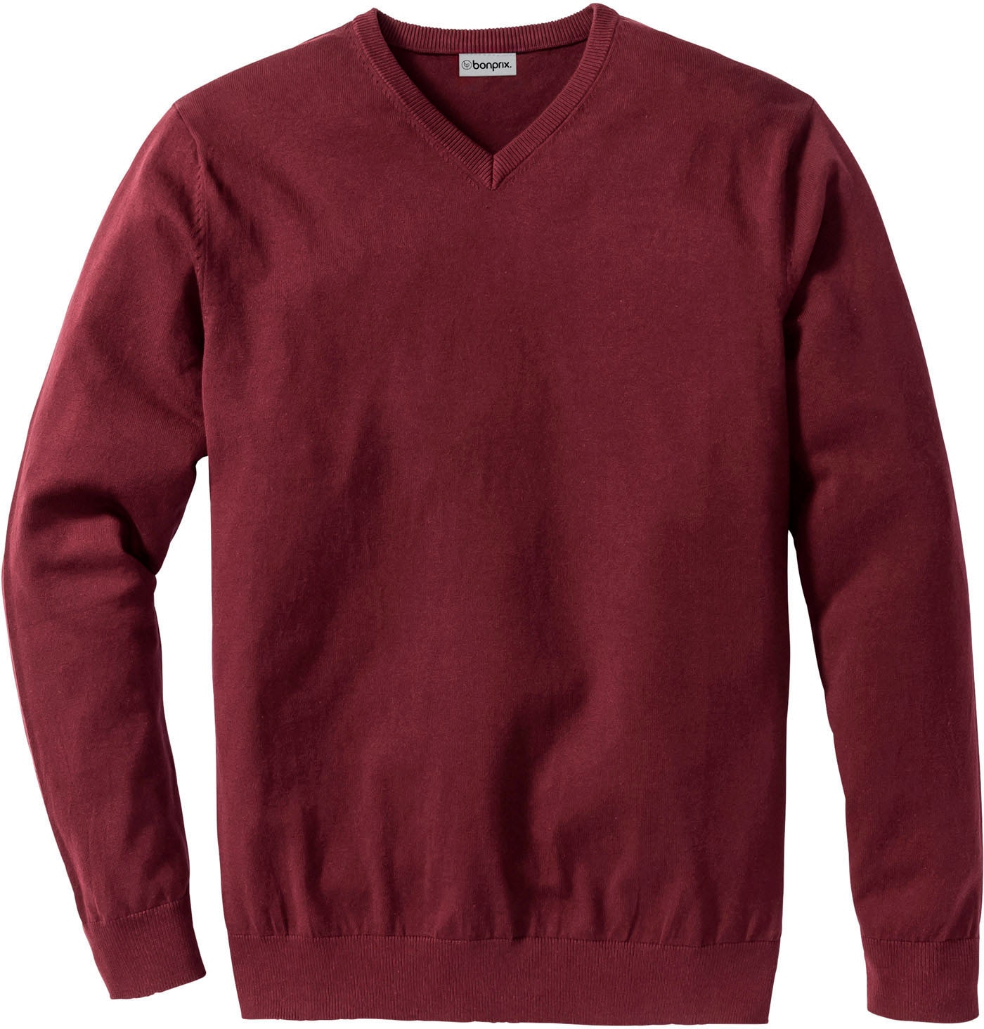 bonprix Strickpullover »Feinstrickpullover in Regular Fit« aus Feinstrickmaterial, mit V-Ausschnitt, Regular Fit
