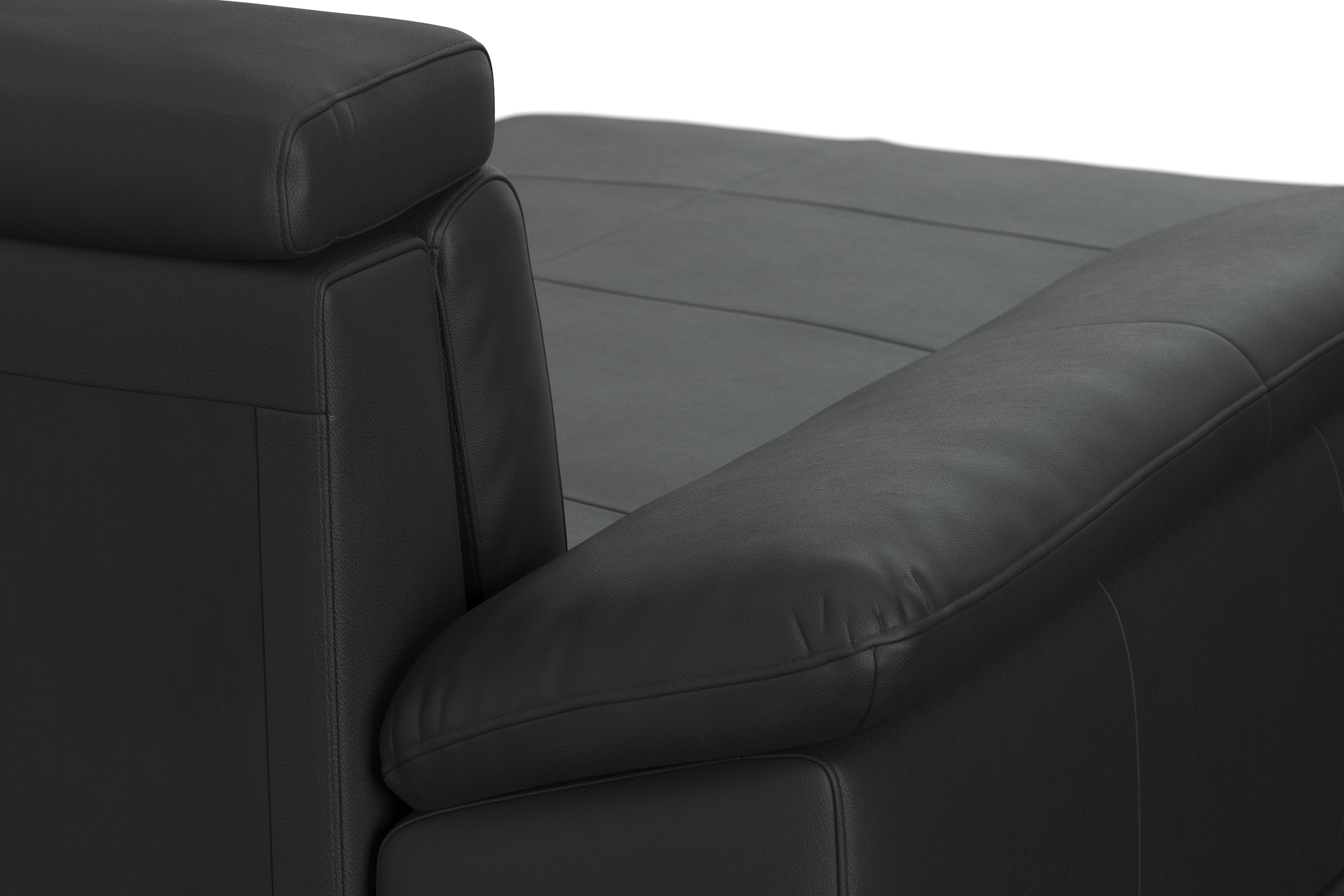 sit&more Wohnlandschaft »Cabrio U-Form, B: 359 cm, mit Sitztiefen-, Arm- & Kopfteilverstellung«, 3 Nierenkissen, Federkern, optional Bettfunktion und Stauraum
