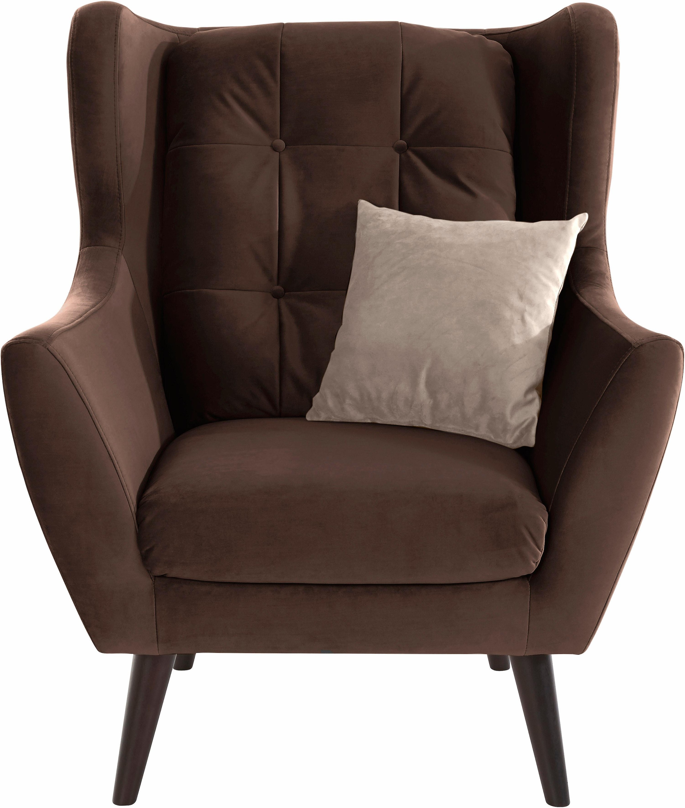 andas Ohrensessel »Hemmink, Sessel, Loungesessel«, mit Knopfheftung