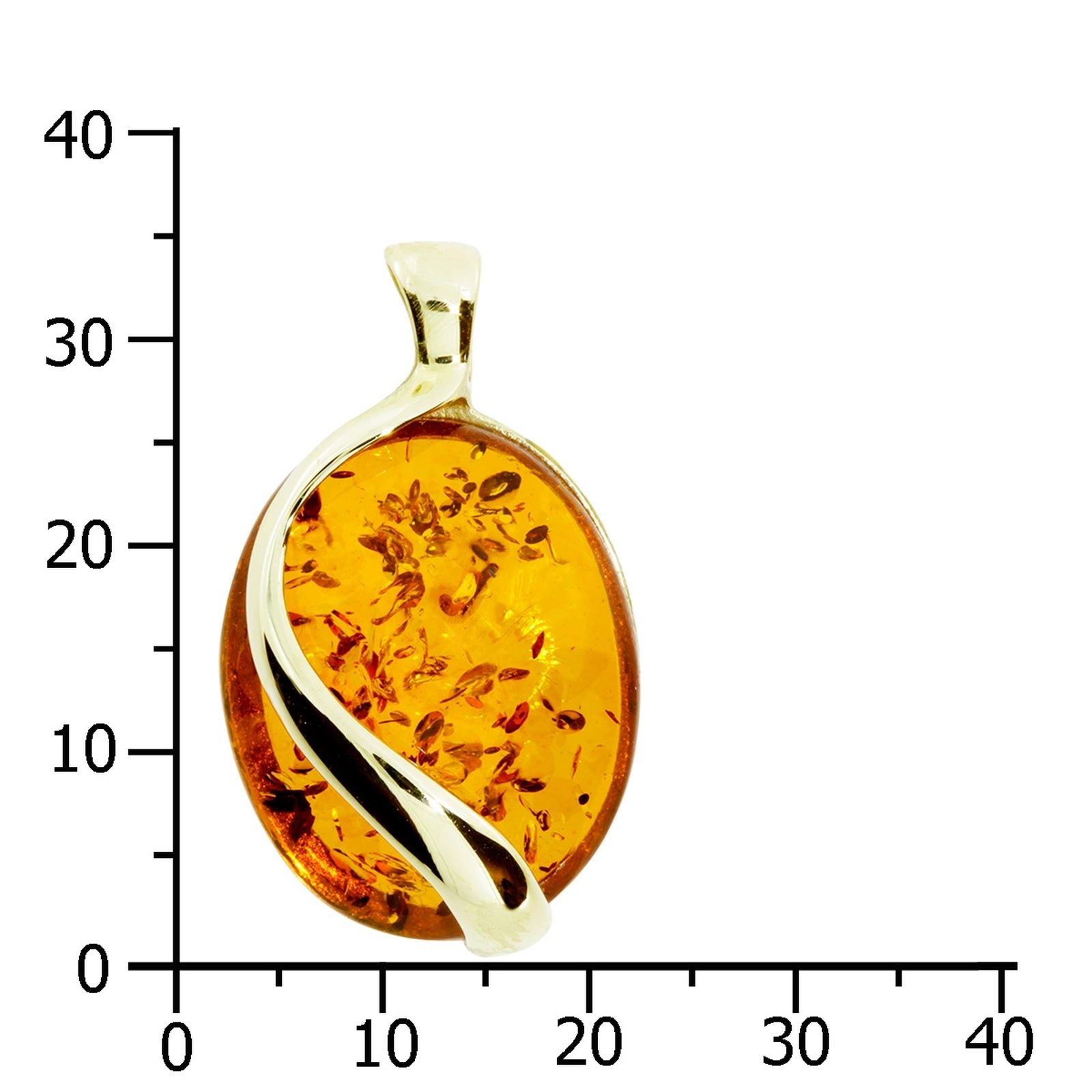 OSTSEE-SCHMUCK Kettenanhänger »- Estefanja - Gold 333/000 - Bernstein«