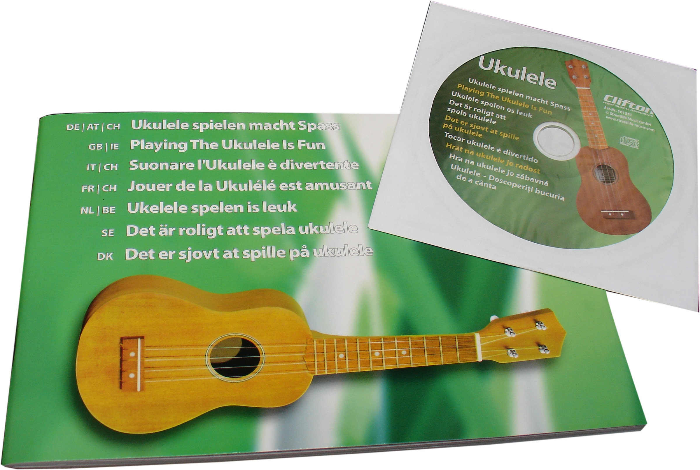 Clifton Ukulele »Sopran Ukulele mit Buch und CD, blau«