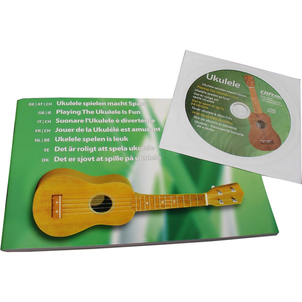 Clifton Ukulele »Sopran Ukulele mit Buch und CD, blau«