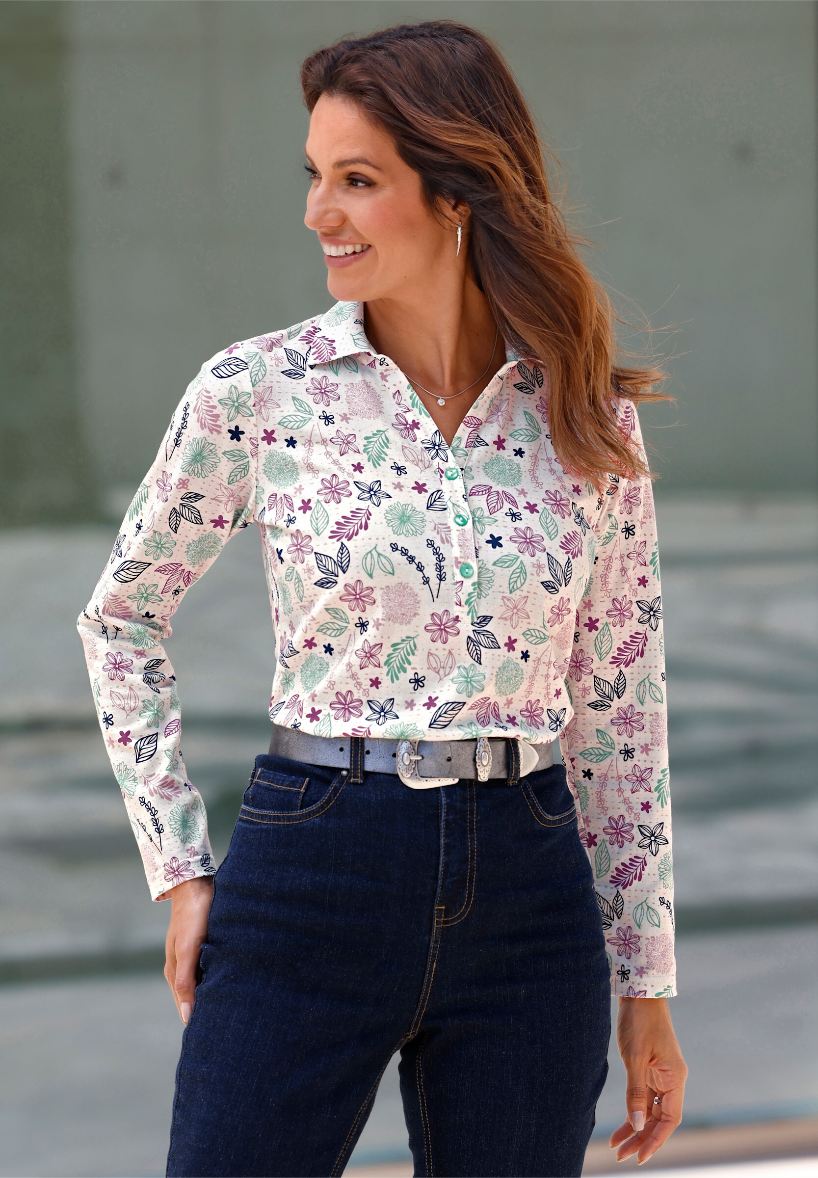 Witt Poloshirt »Poloshirt Poloshirt floral bedruckt«