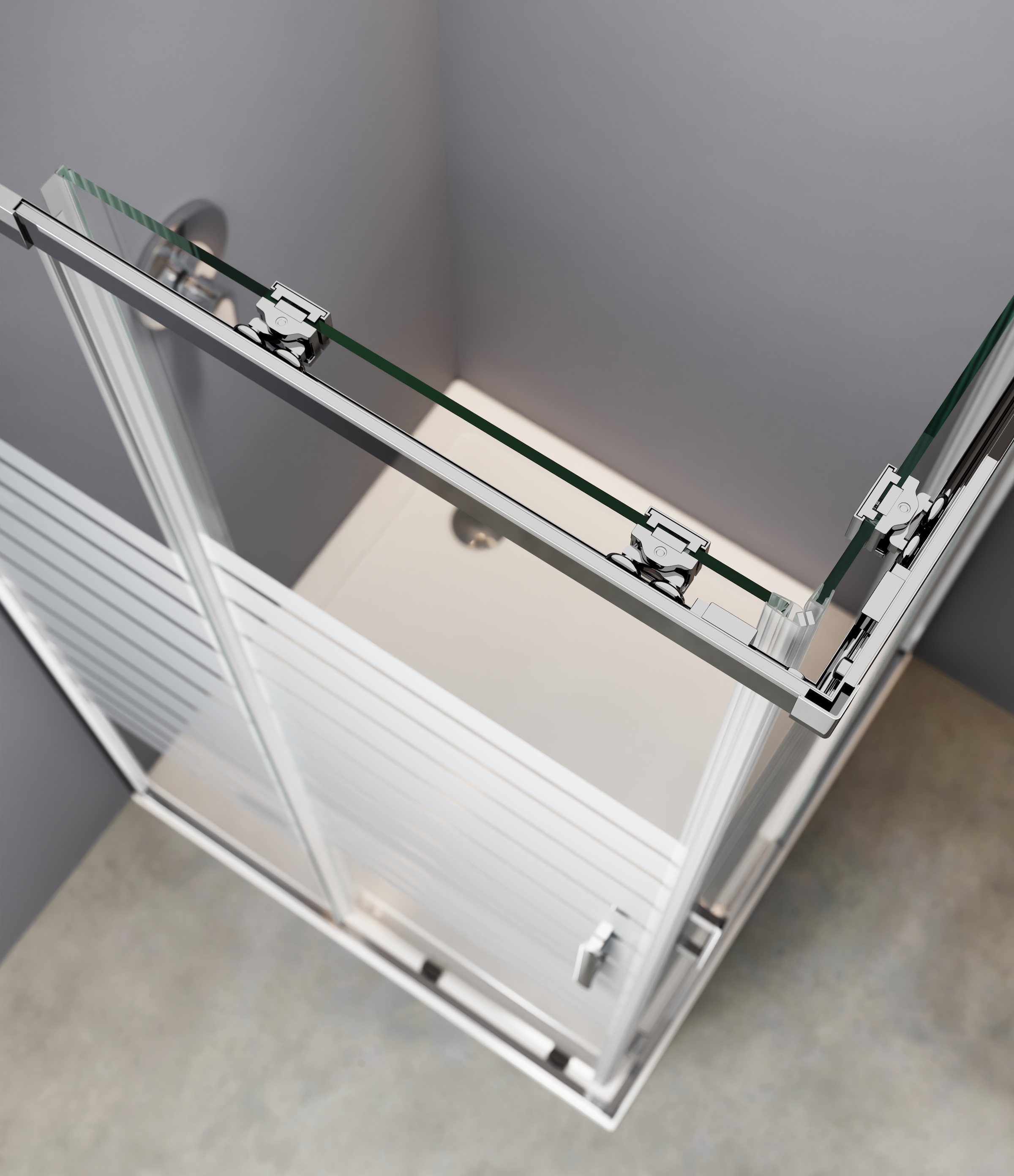 welltime Eckdusche »Trento Slimline« Eckdusche mit Profil in schmalem Design