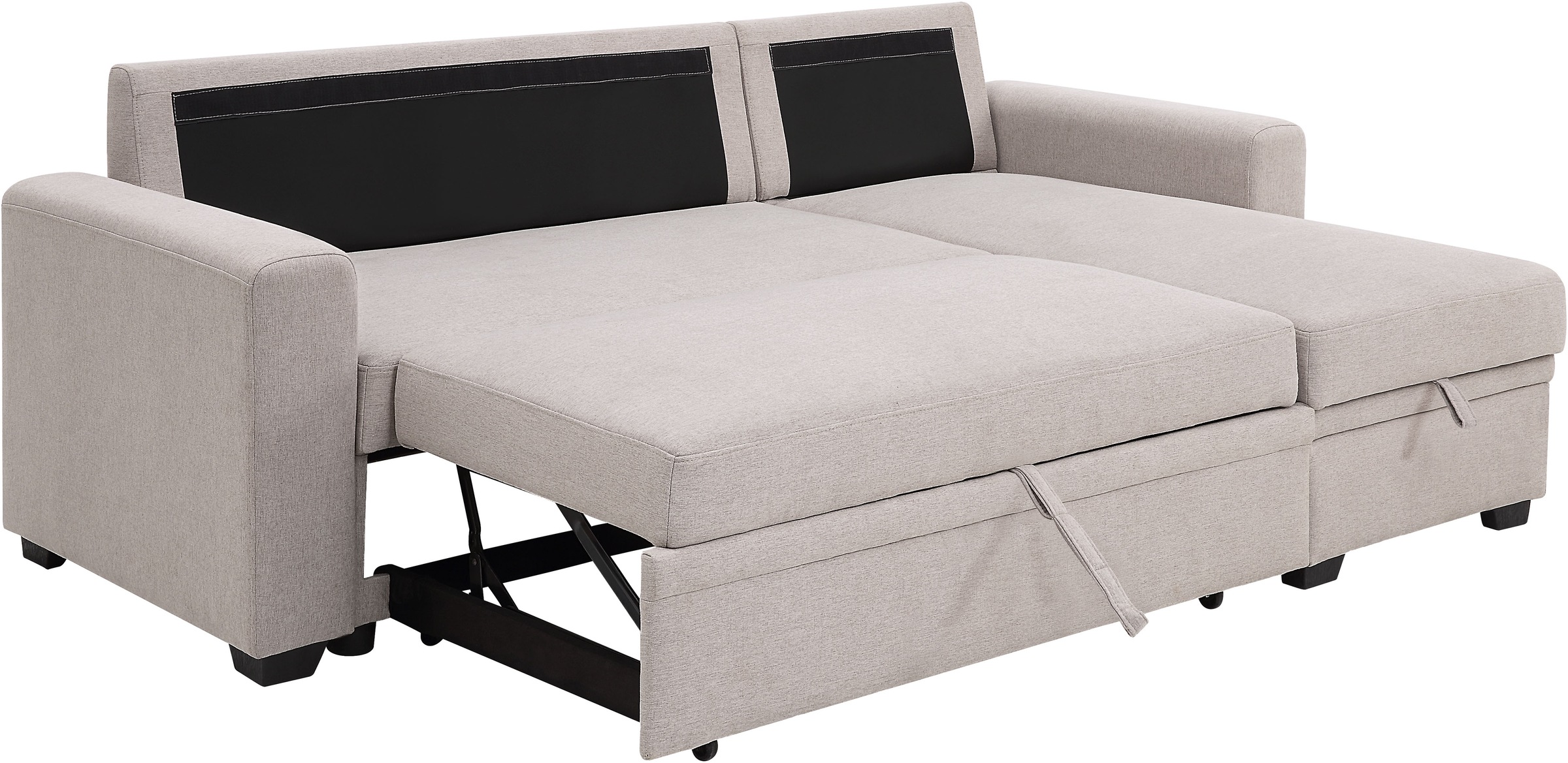 ATLANTIC home collection Schlafsofa »Gerrit L-Form«, Ecksofa, mit Bettfunktion, Recamiere rechts oder links montierbar