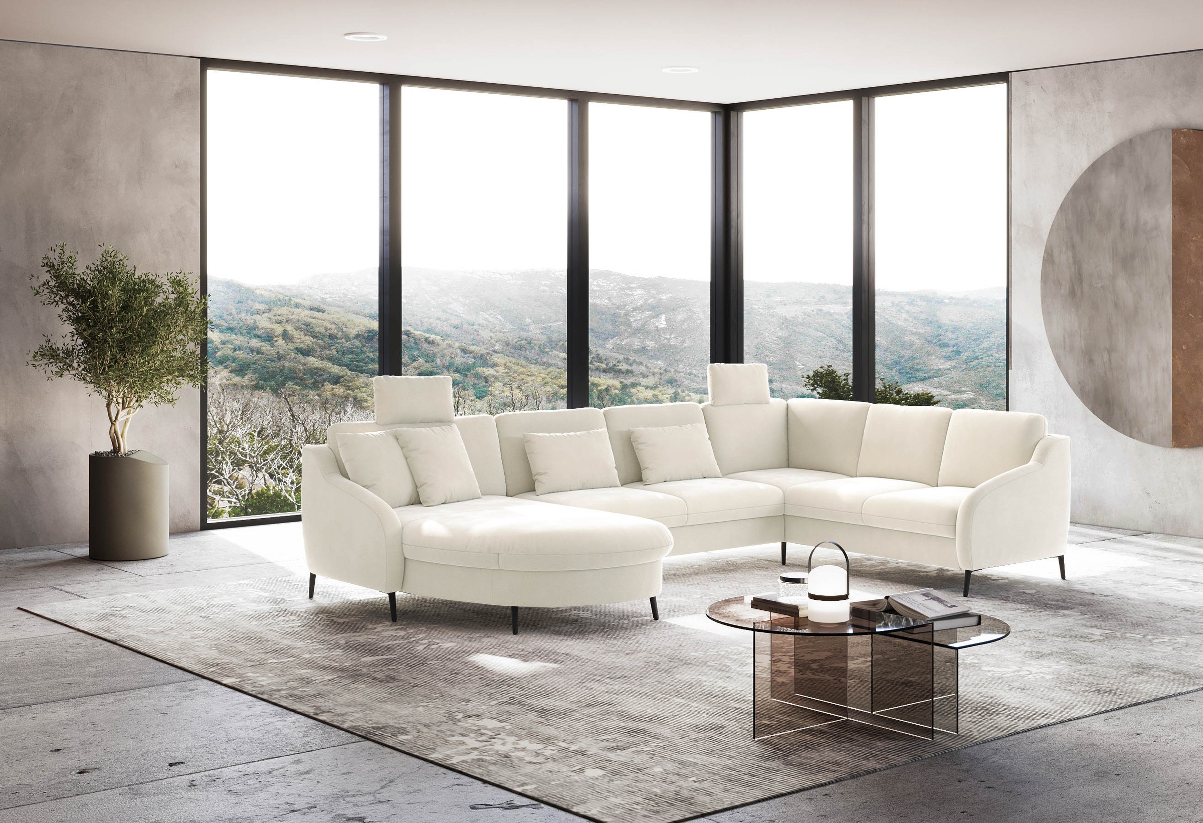 sit&more Wohnlandschaft »Soul U-Form« wahlweise mit Bettfunktion und Schubkasten