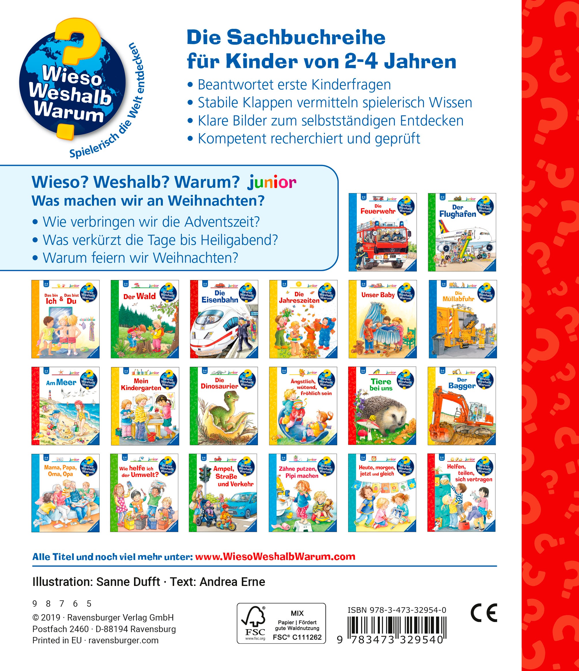 Ravensburger Kinderbuch »Wieso? Weshalb? Warum? junior, Band 44 Was machen wir an Weihnachten?«