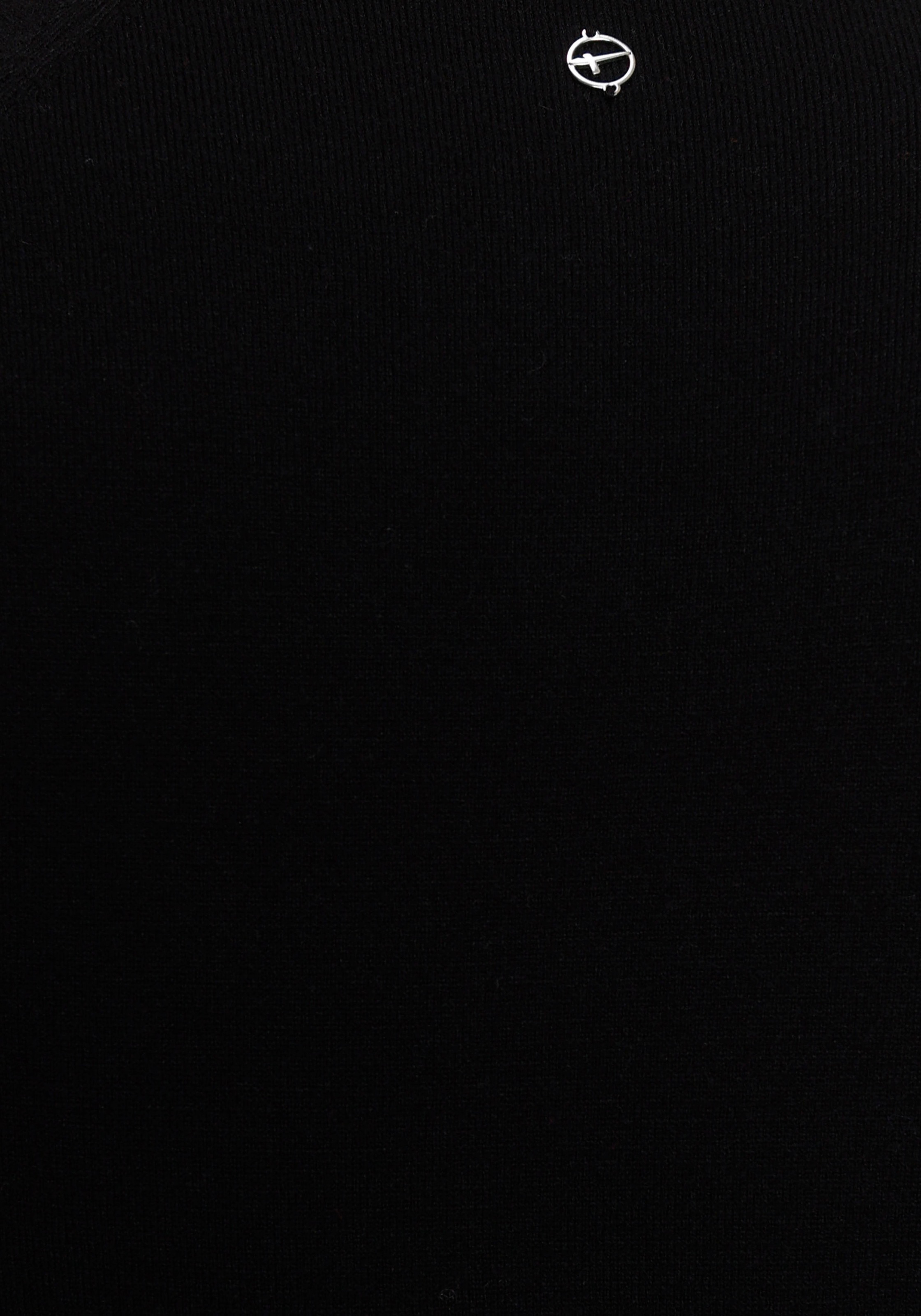 Tamaris Strickkleid, kurzes Kleid, figurumspielend, aus Viskosemischung