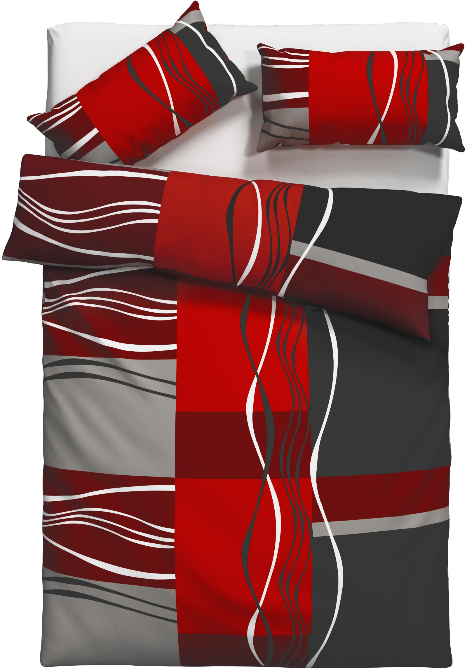 my home Bettwäsche »Kelian« 2 Stk. tlg. in verschiedenen Qualitäten, gemusterte Bettwäsche