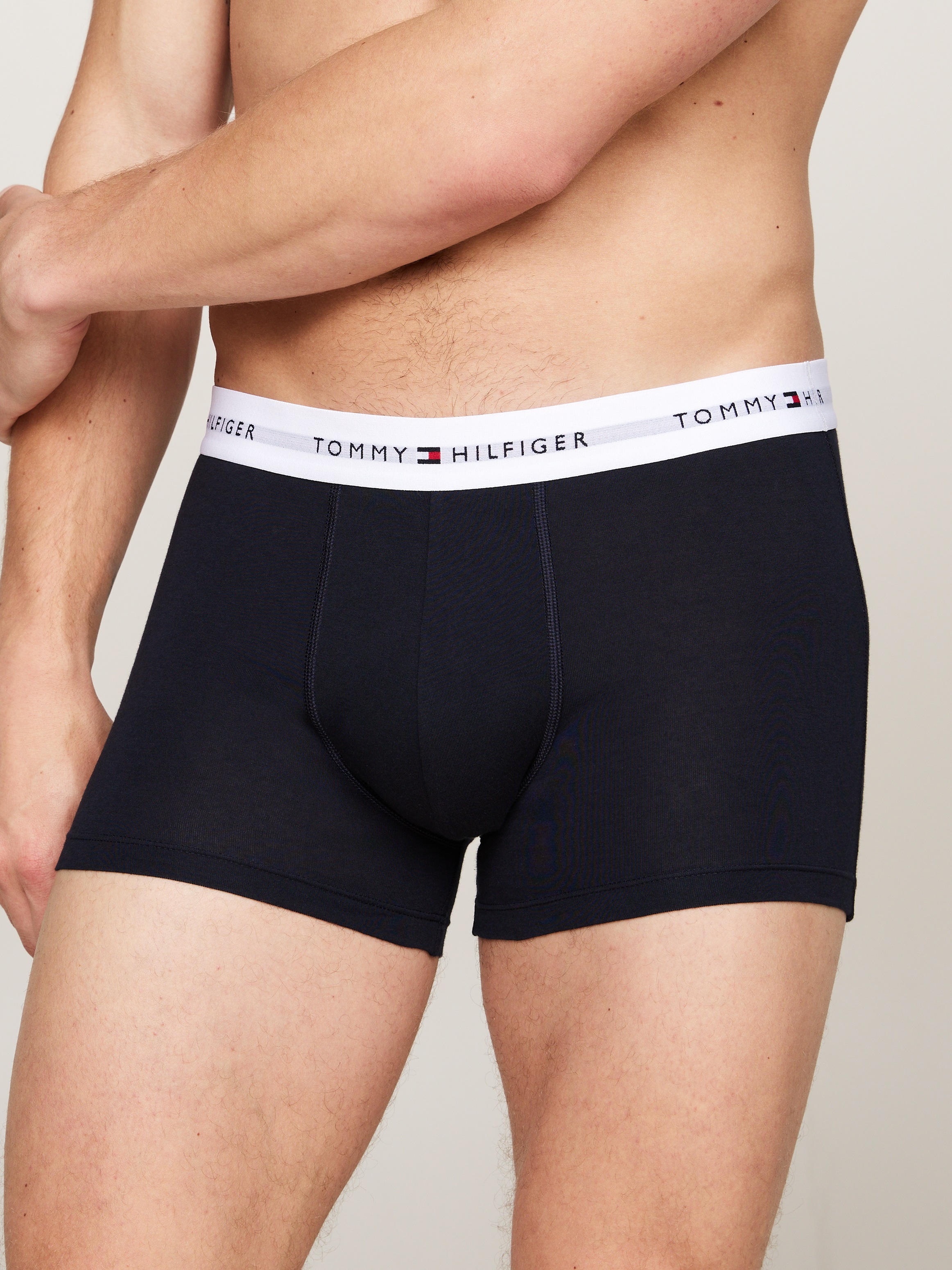 Tommy Hilfiger Underwear Trunk »3P WB TRUNK«, (Packung, 3 St., 3er-Pack), mit Logobund