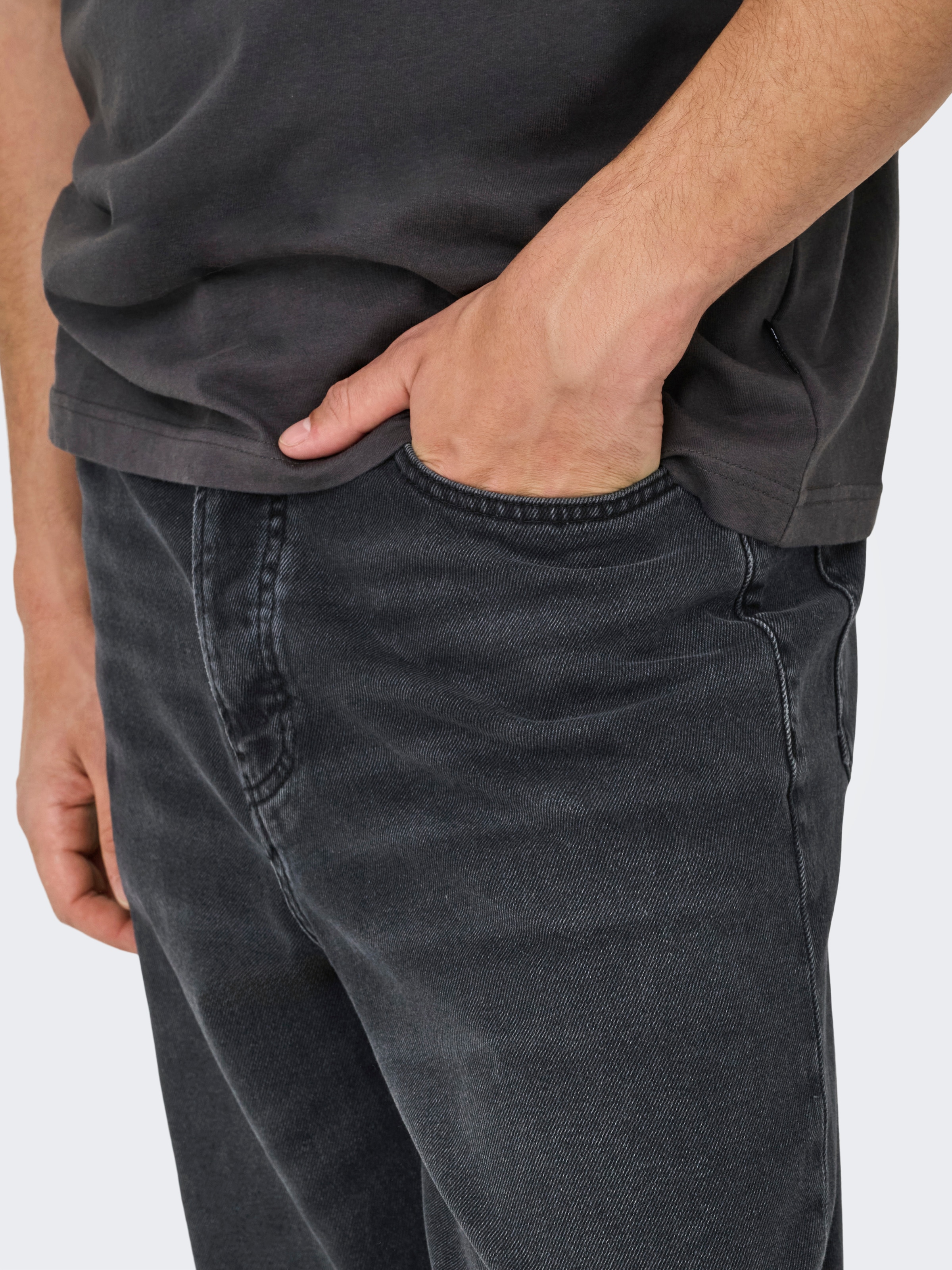 ONLY & SONS Relax-fit-Jeans »ONSFADE LOOSE BOX TAI DNM MU OTL« Baumwolle, relaxed fit