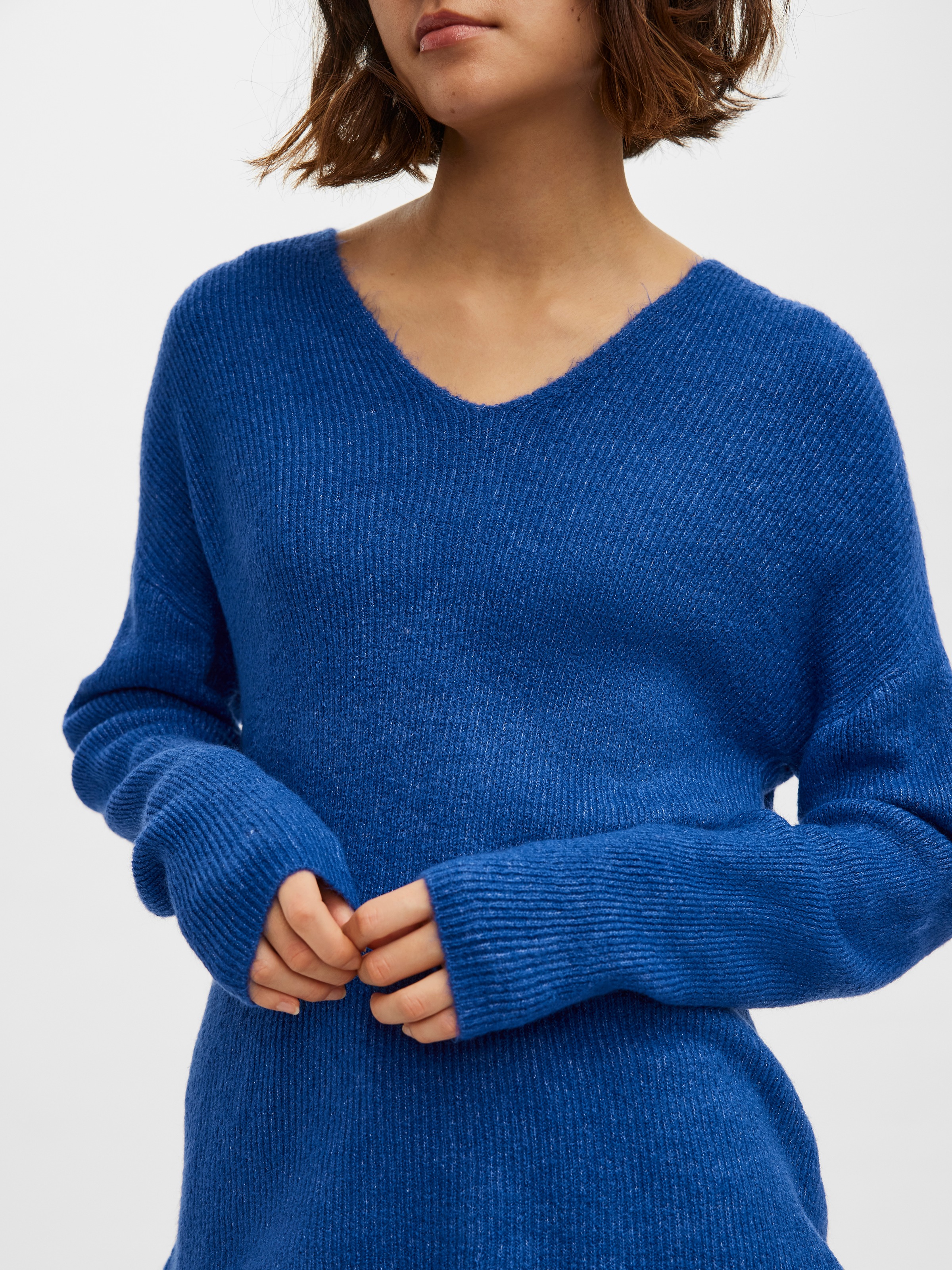 Vero Moda V-Ausschnitt-Pullover »VMCREWLEFILE LS V-NECK BLOUSE NOOS«