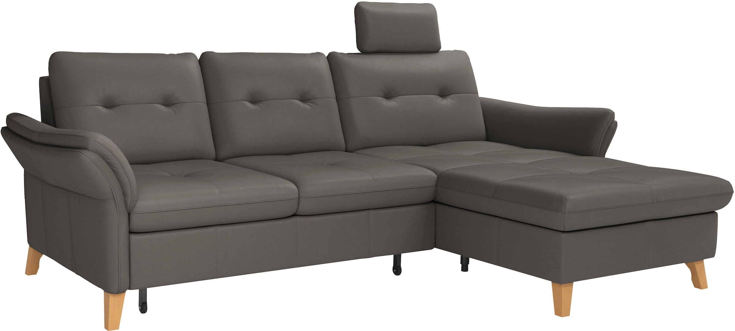 sit&more Ecksofa »Göteborg«, Sitztiefenverstellung und Federkern, wahlweise mit Bettfunktion