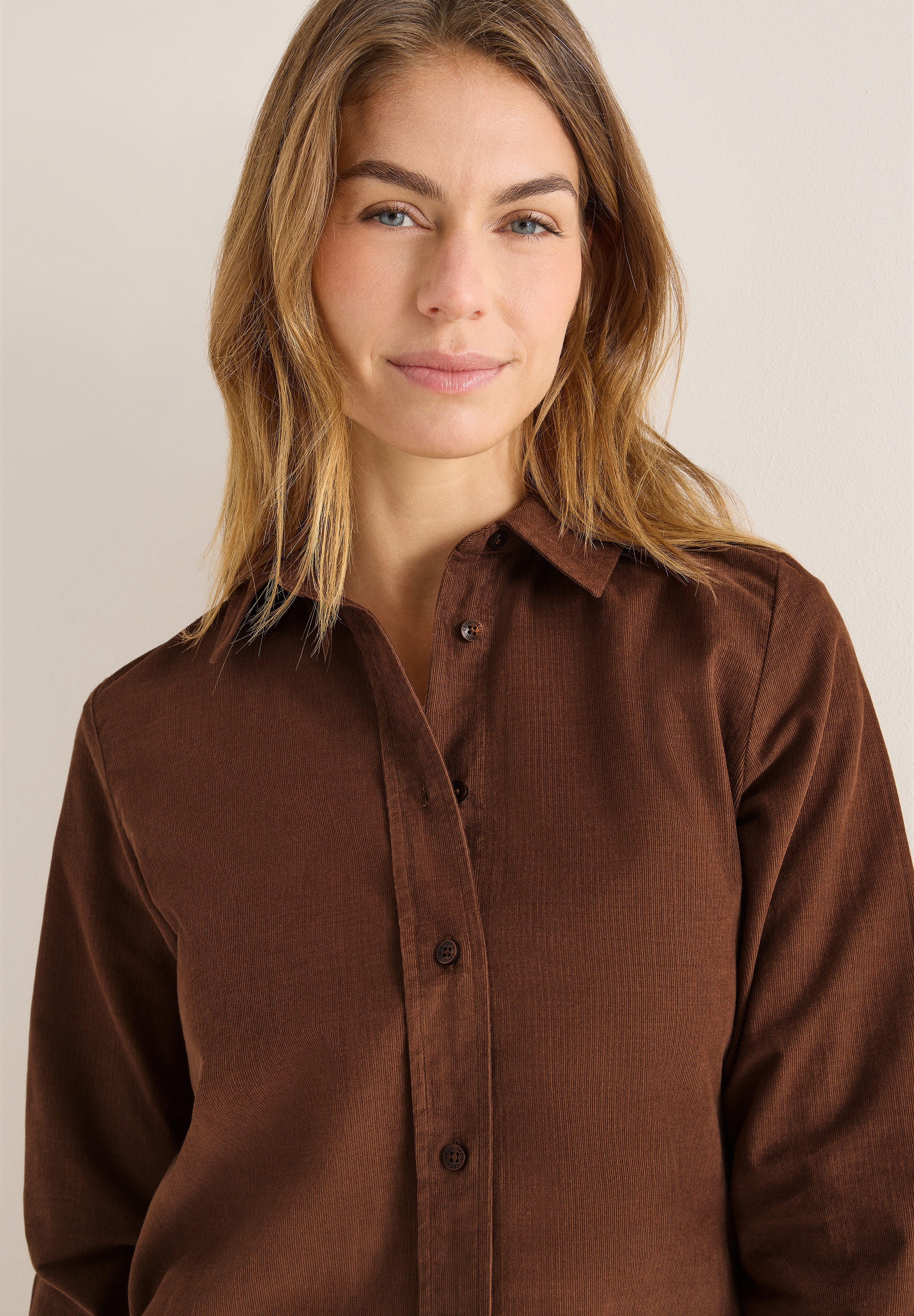 Cecil Langarmbluse mit Hemdkragen