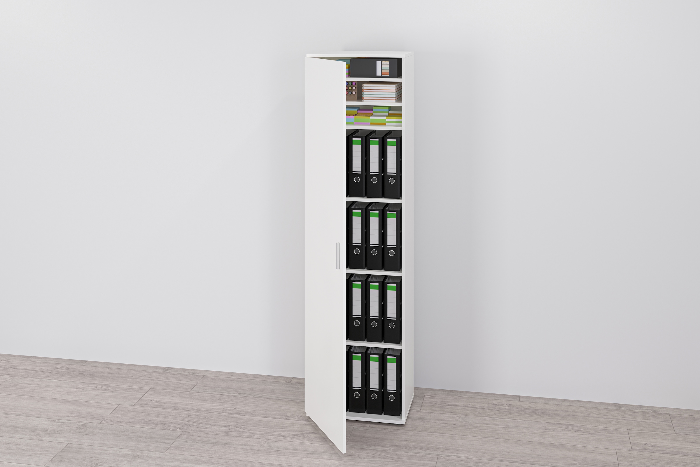 FMD Mehrzweckschrank "Inca 1" Flurschr., Aktenschr., verstellb. Böden, mit/ohne Spiegel, B: 50 cm