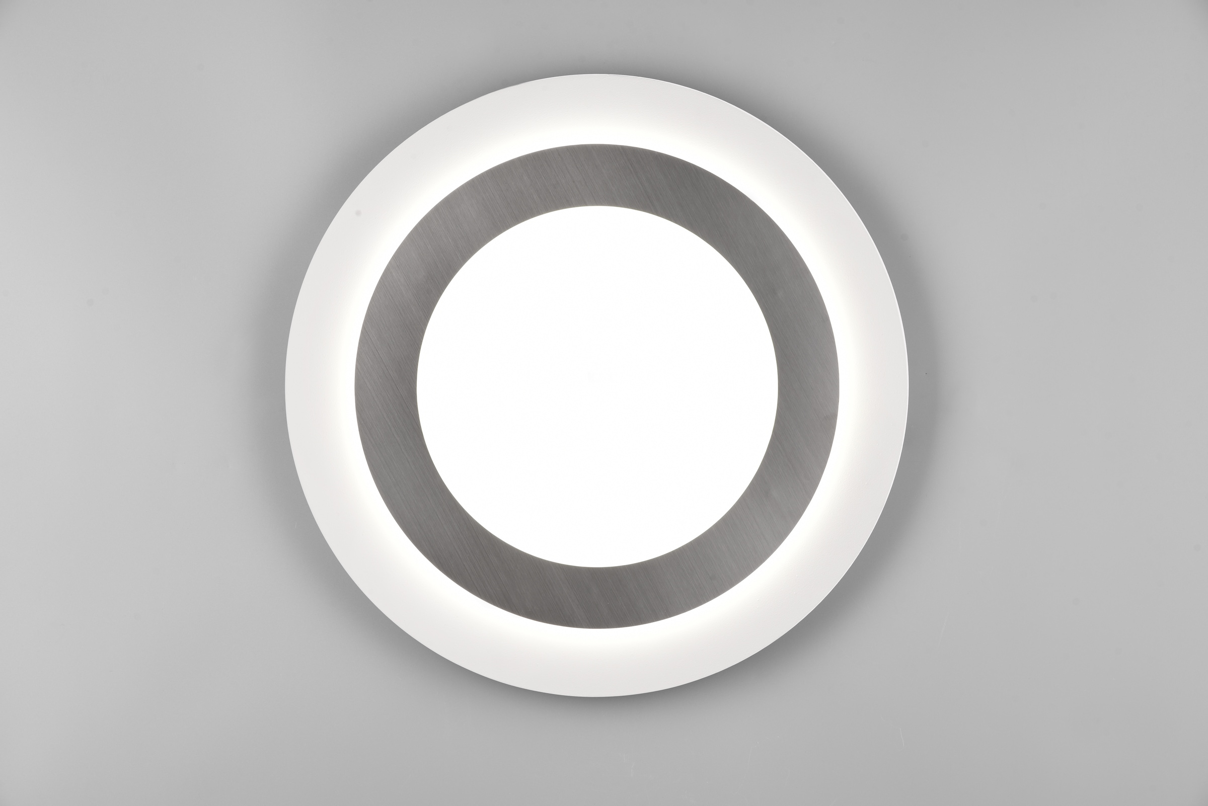 TRIO Leuchten LED Deckenleuchte »MORGAN, runde Deckenlampe Ø 45cm, dimmbar, CCT, Memoryfunktion, Timer« LED-Board 1 Stk. warmweiß - kaltweiß Nachtlicht, 42W 5600 Lumen, 2700-6500 Kelvin, inkl Fernbedienung