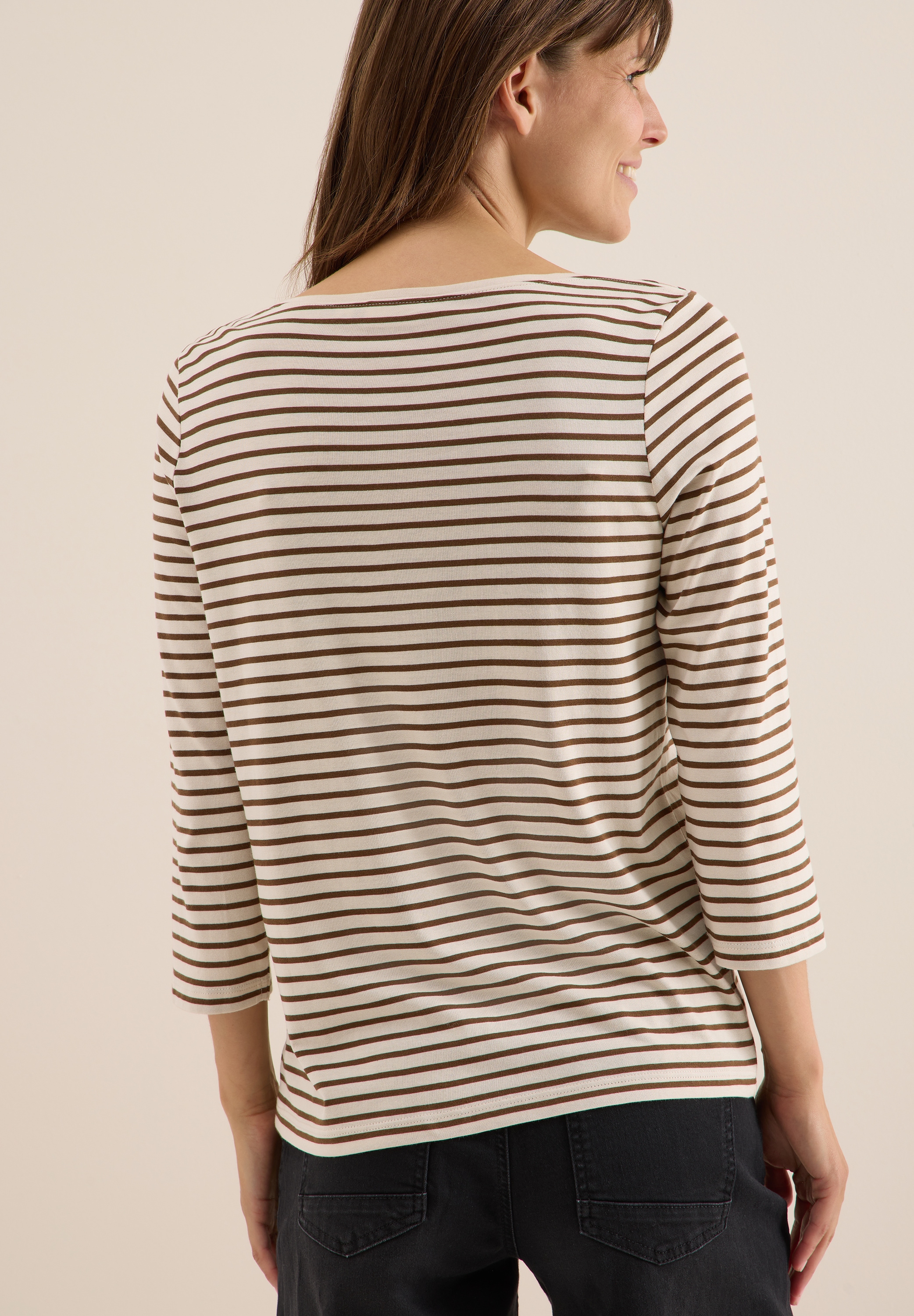 Cecil 3/4-Arm-Shirt, mit Streifen Muster