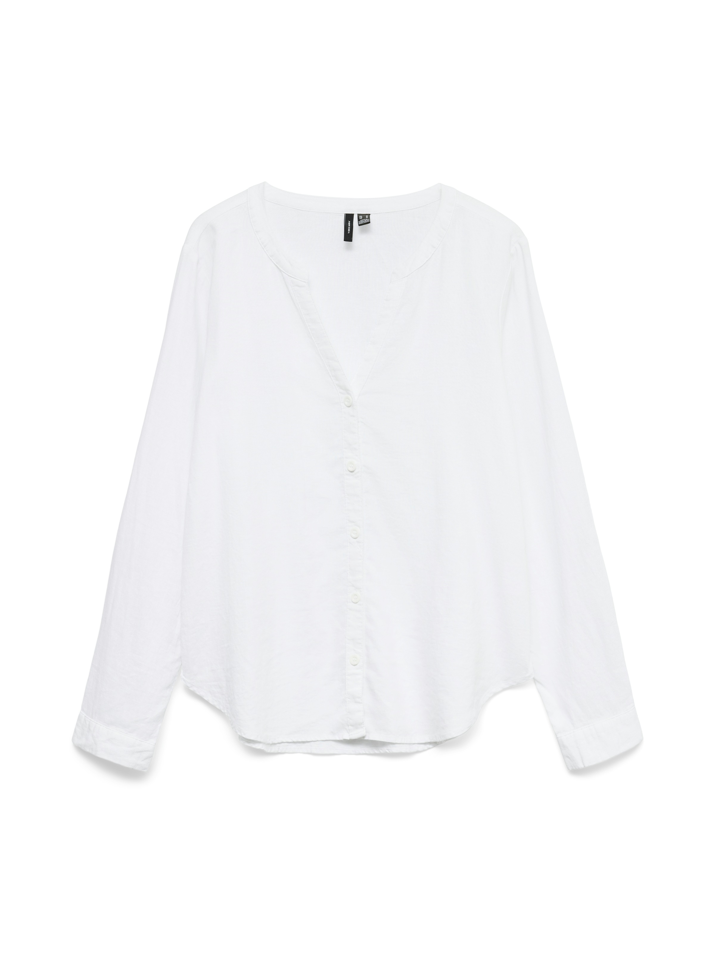 Vero Moda Langarmbluse »VMLINN LS V-NECK SHIRT WVN NOOS«