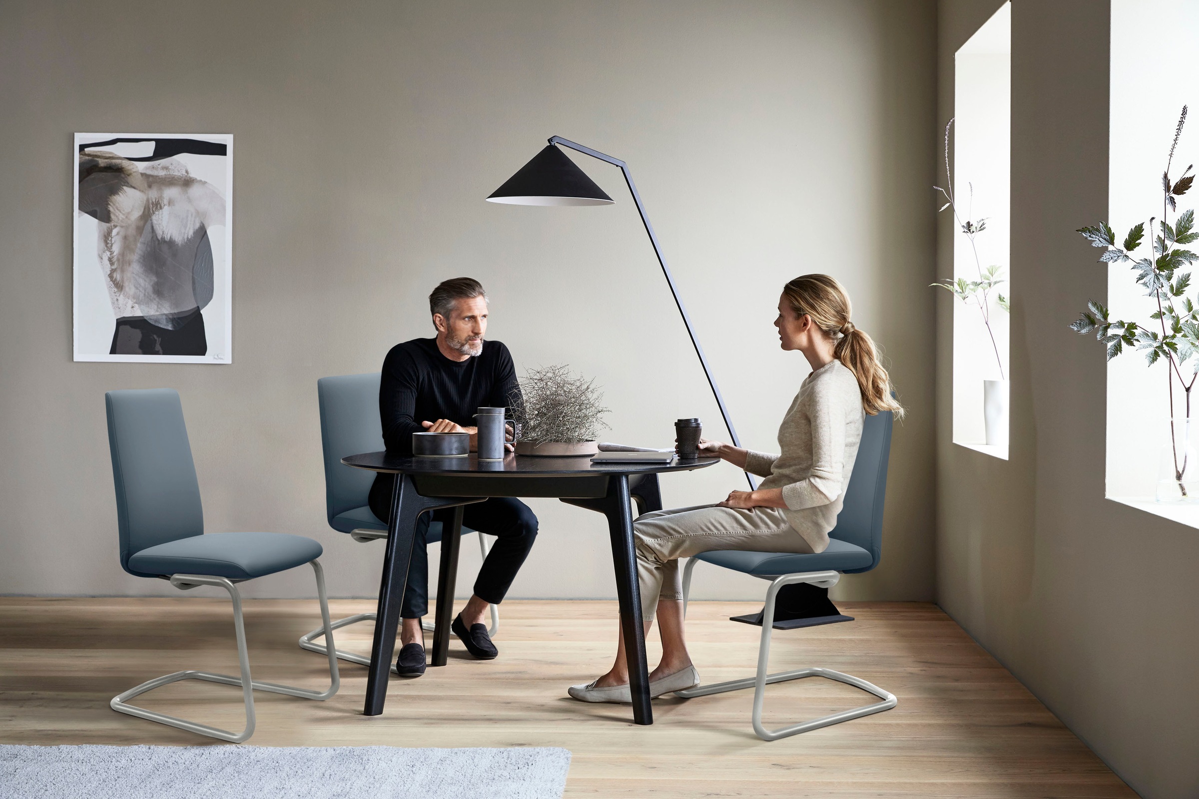 Stressless® Polsterstuhl »Laurel«, Leder PALOMA, Low Back, Größe L, mit Beinen aus Stahl in Chrom glänzend