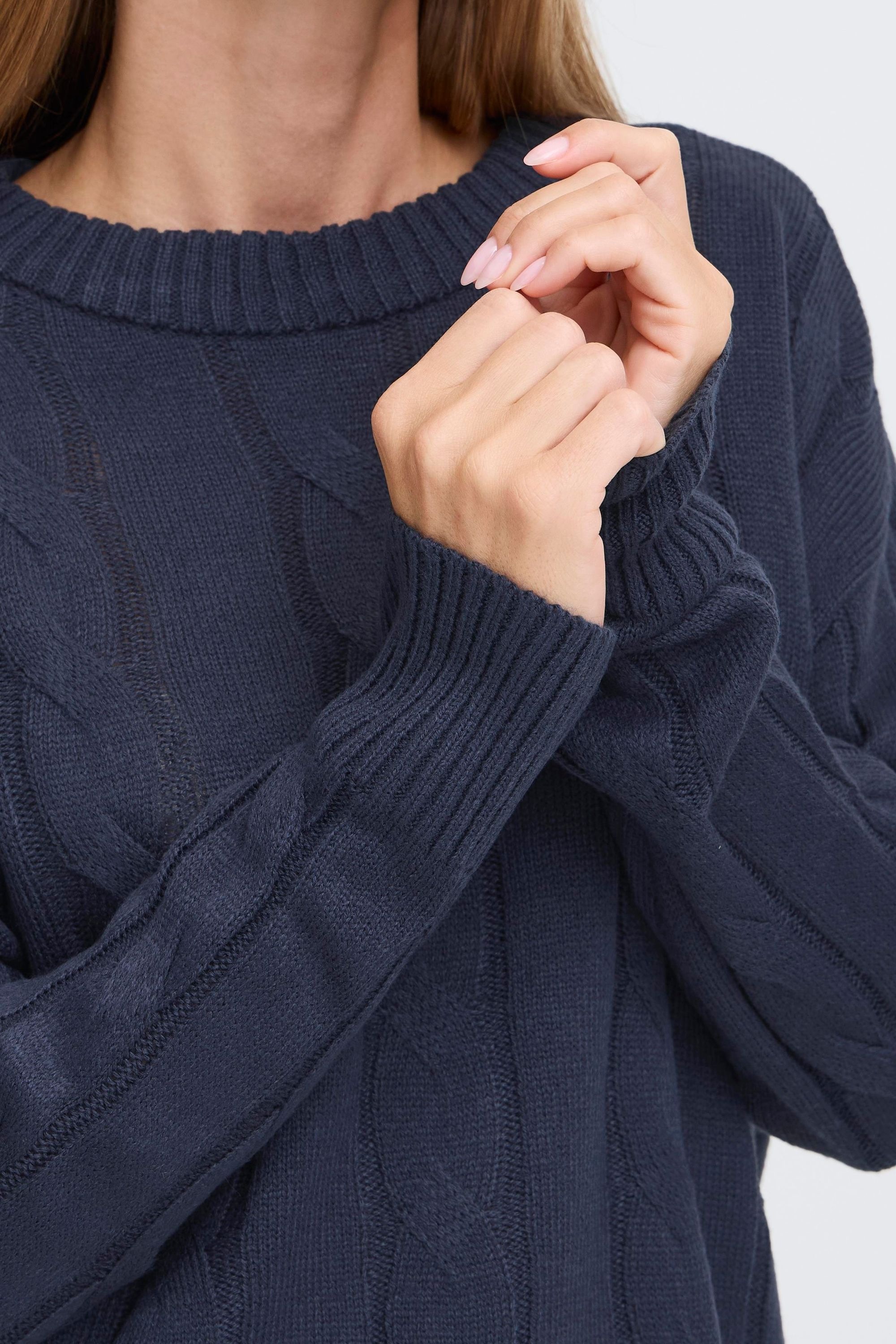 OXMO Strickfleece-Pullover »Strickpullover OXKimni«
