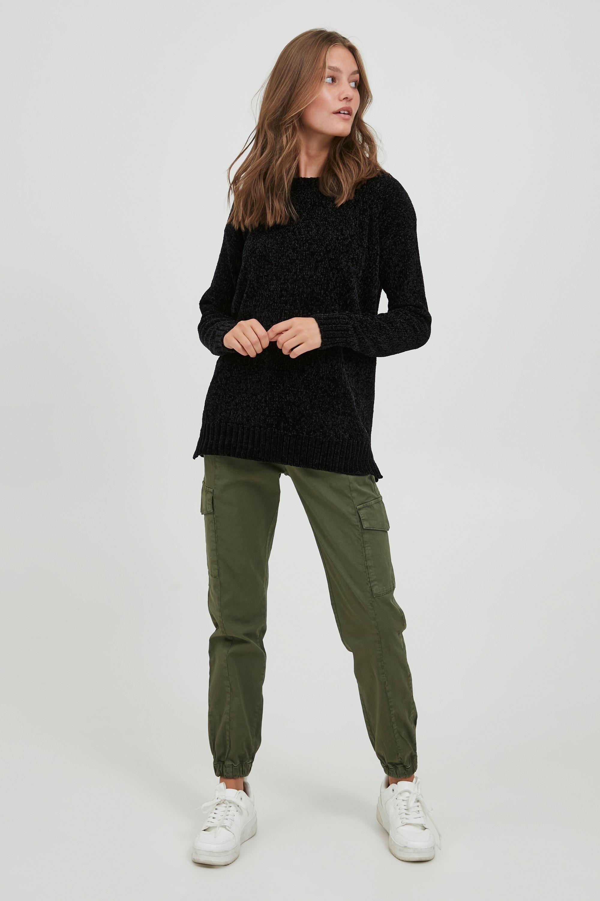 OXMO Strickfleece-Pullover »Strickpullover OXElvina«